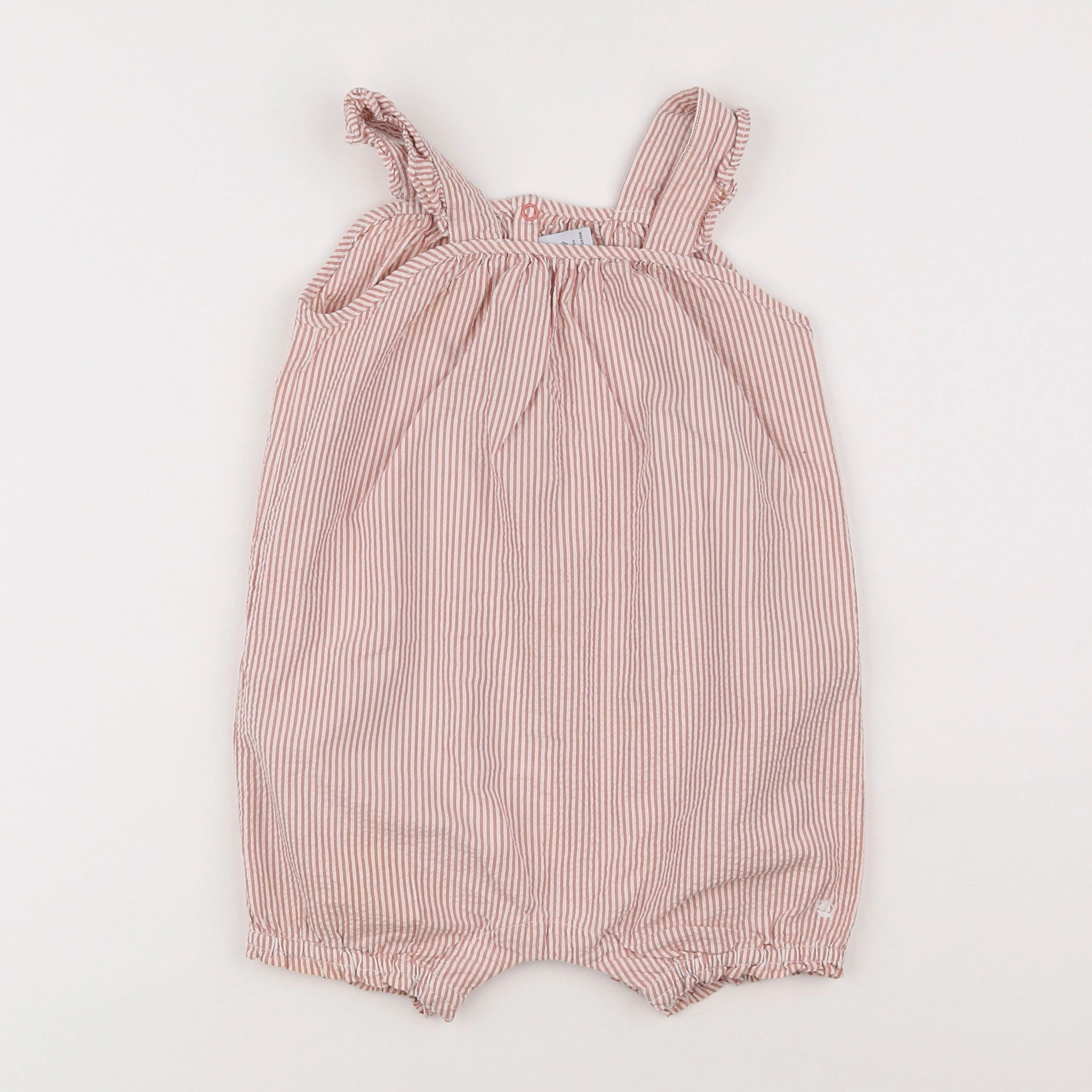 Petit Bateau - combinaison blanc, rose - 18 mois