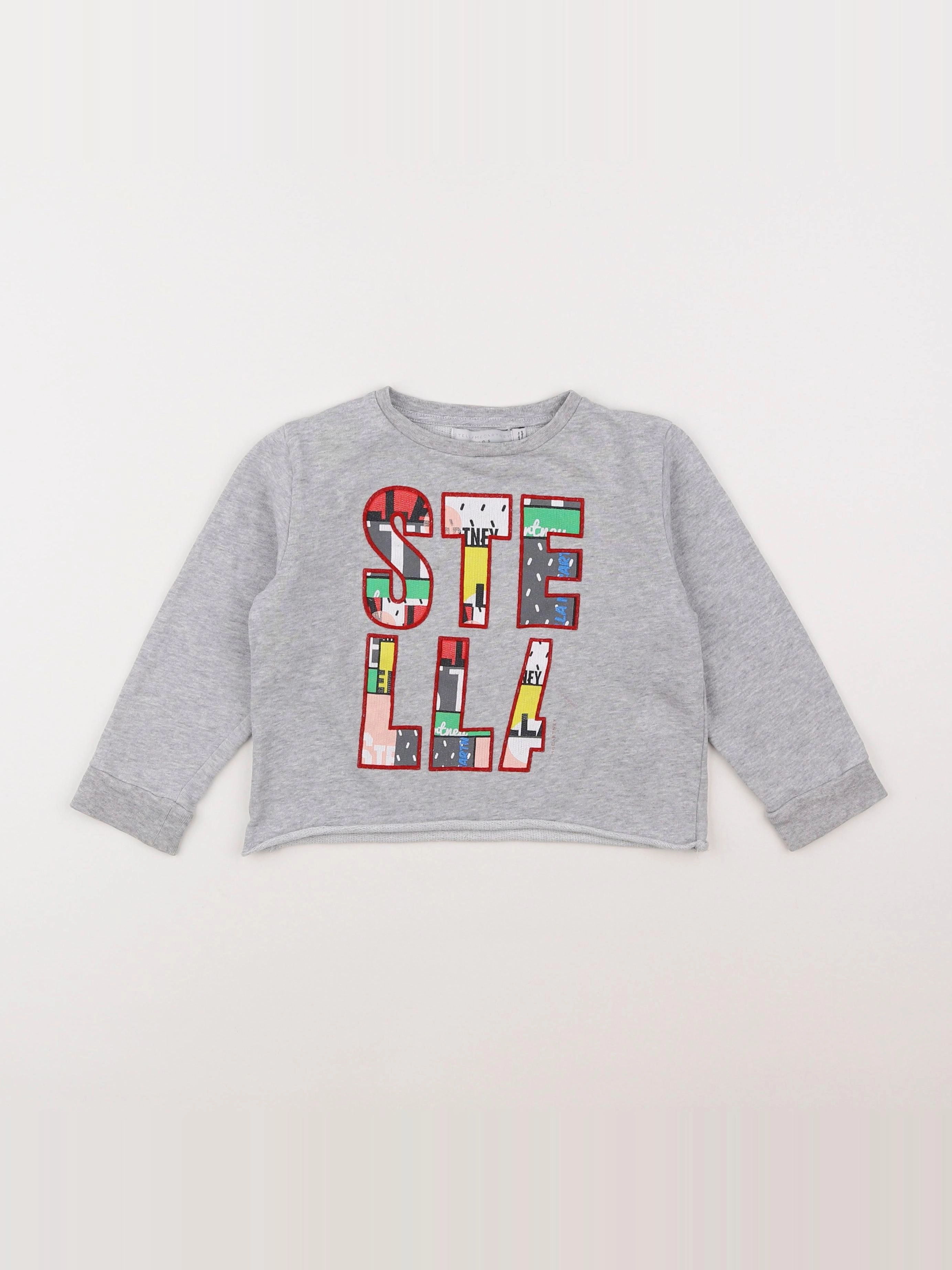 Stella McCartney Kids - sweat gris - 4 ans