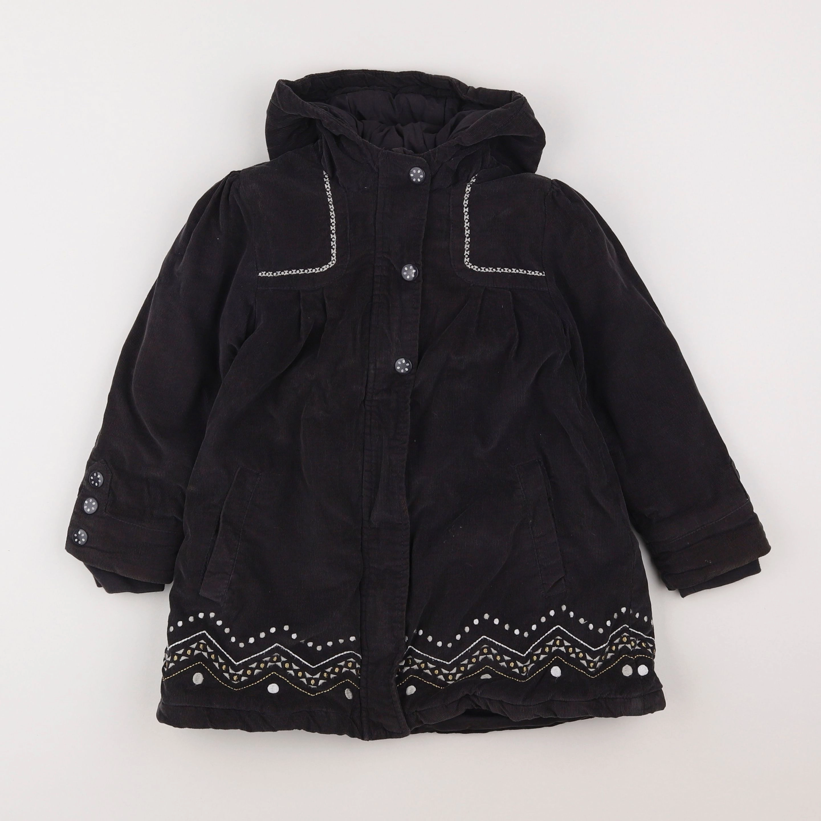 Vertbaudet - manteau gris - 4 ans