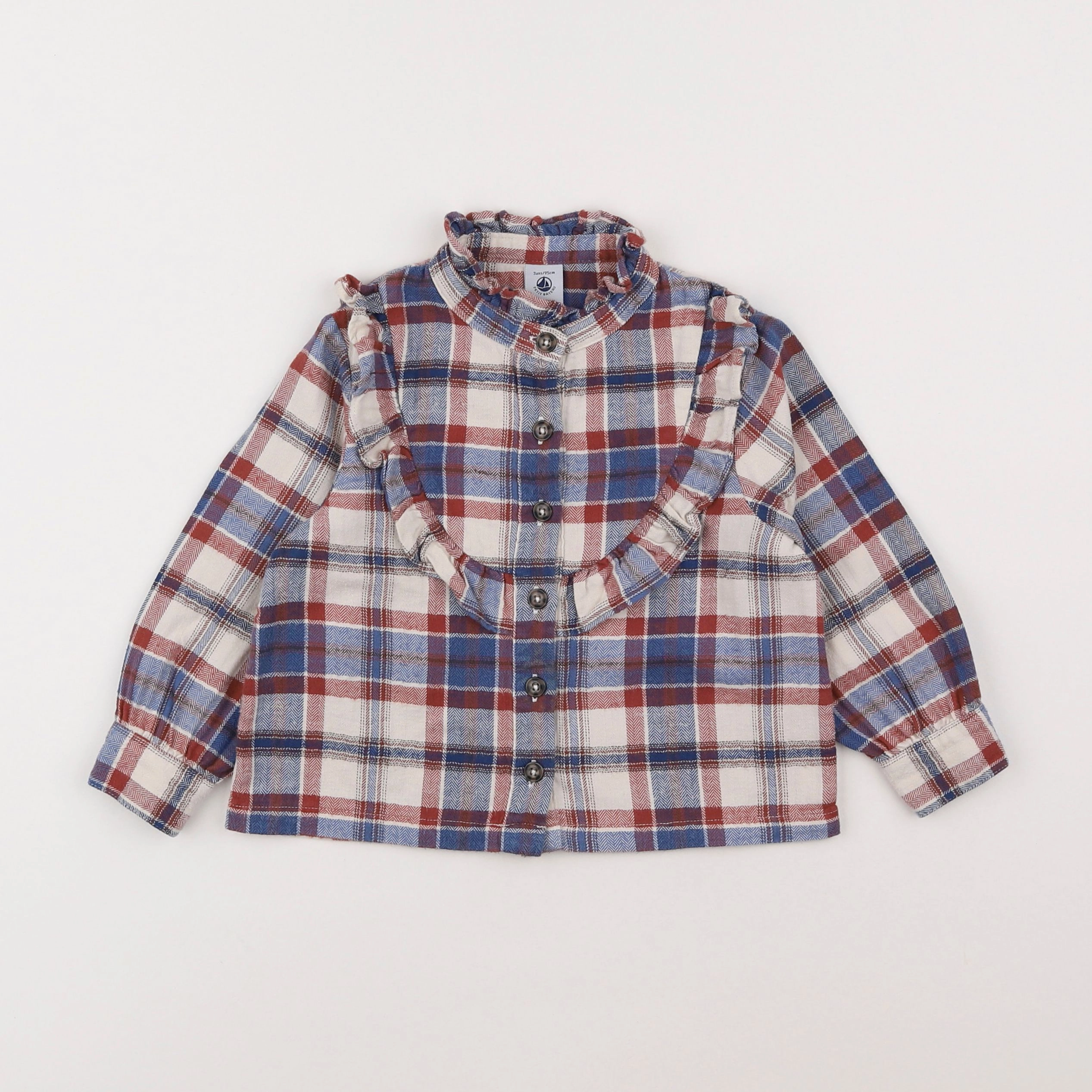 Petit Bateau - blouse multicolore - 3 ans