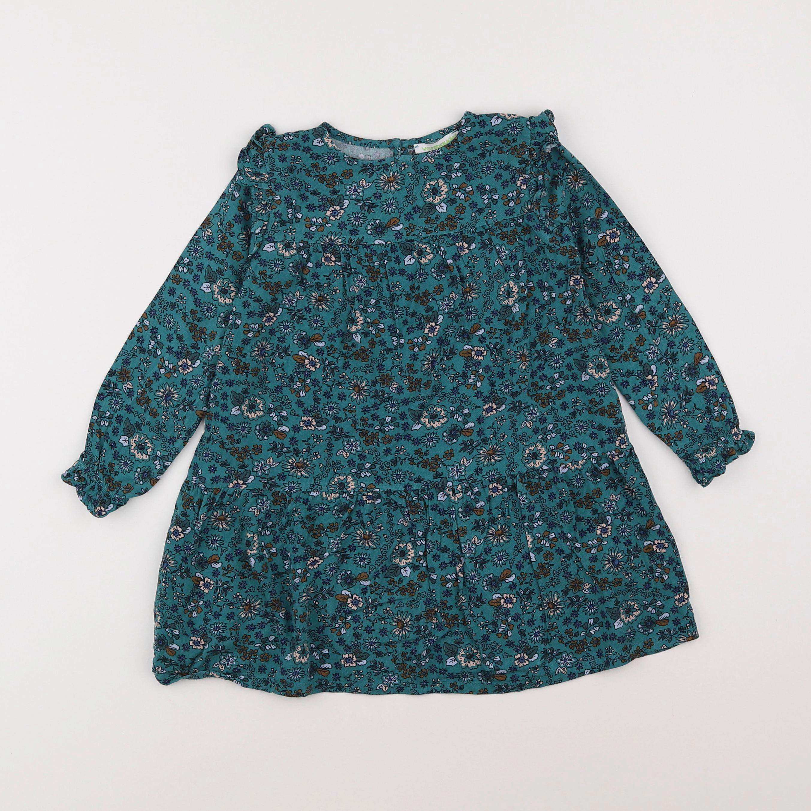 Vertbaudet - robe vert - 3 ans