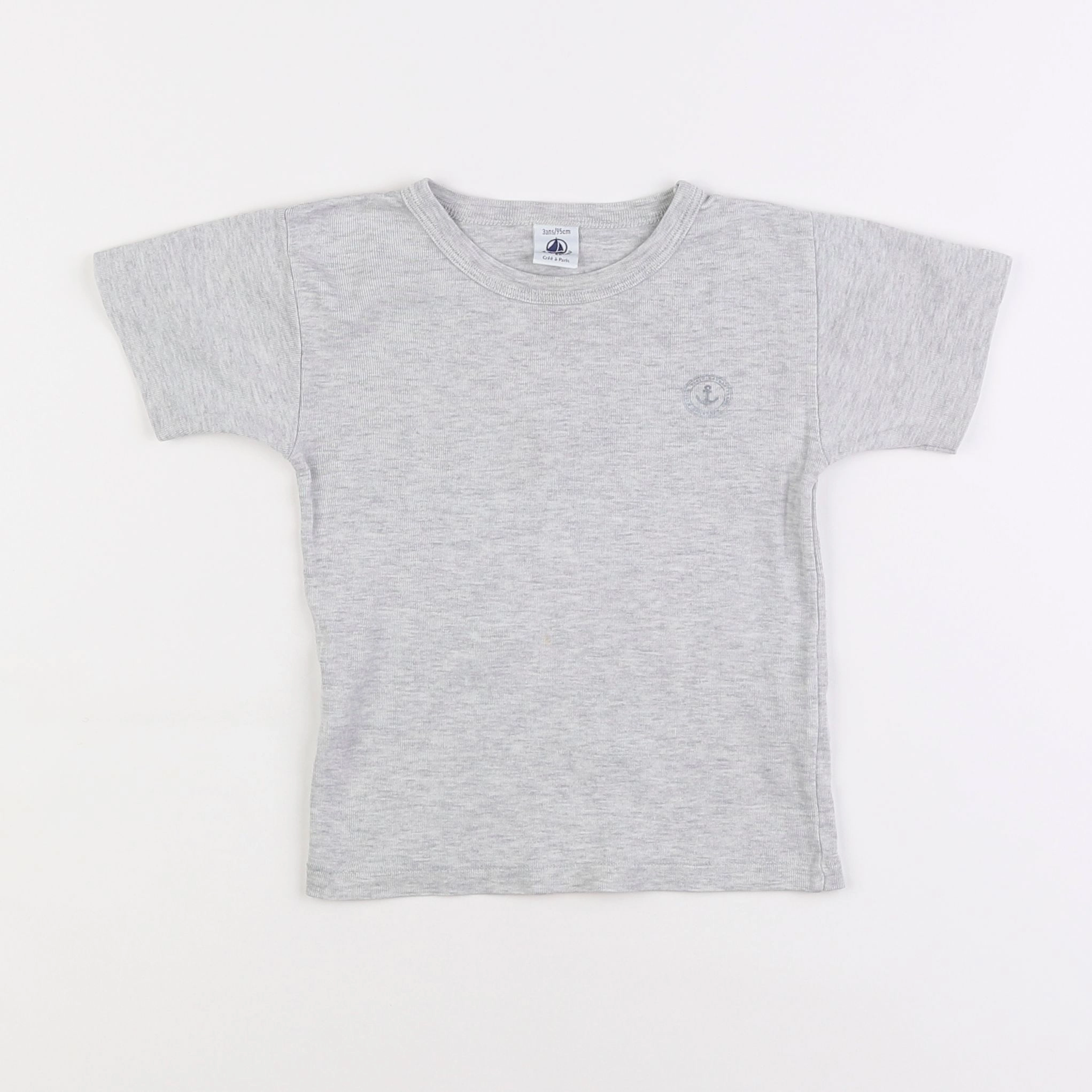 Petit Bateau - maillot de corps gris - 3 ans