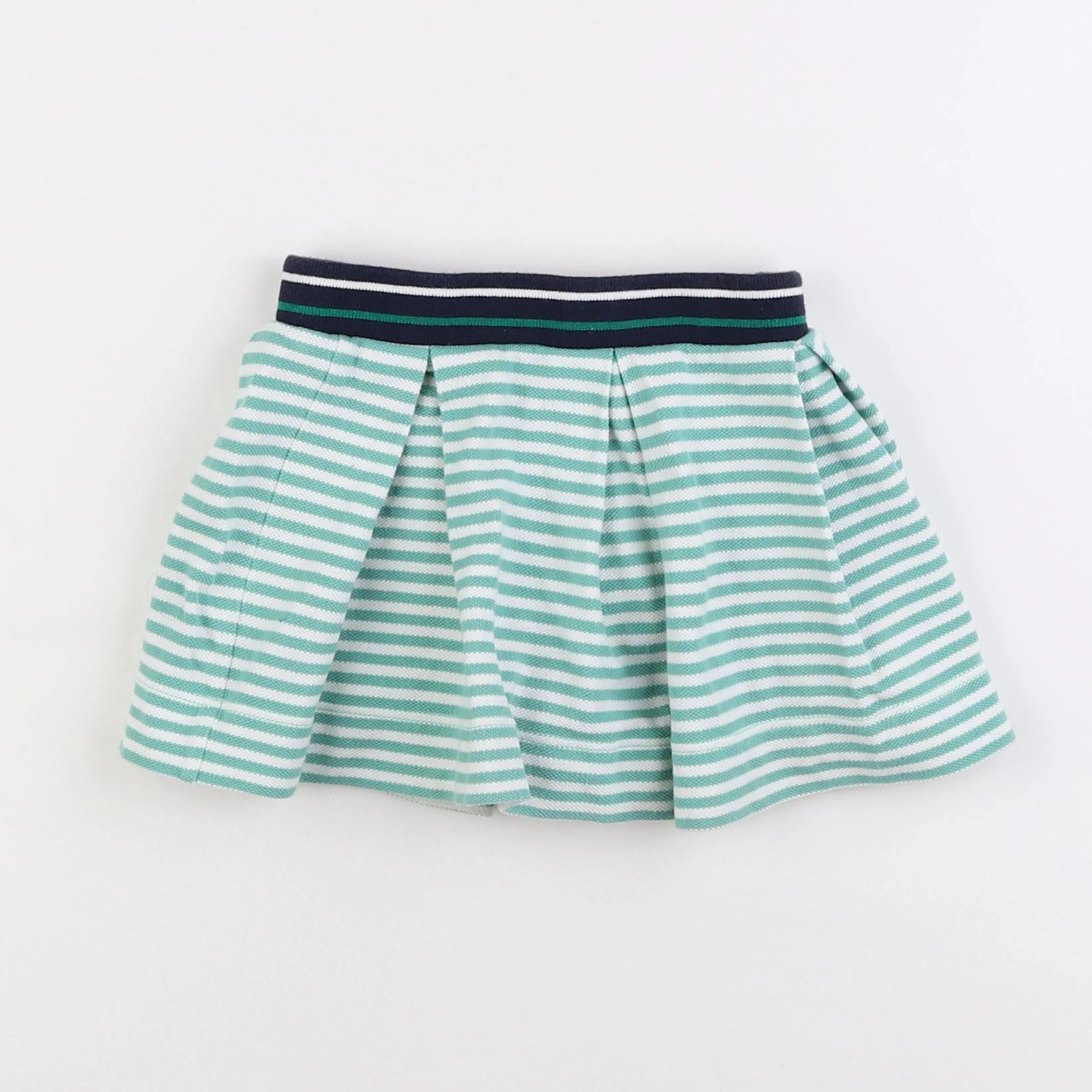 Petit Bateau - jupe blanc, vert - 3 ans