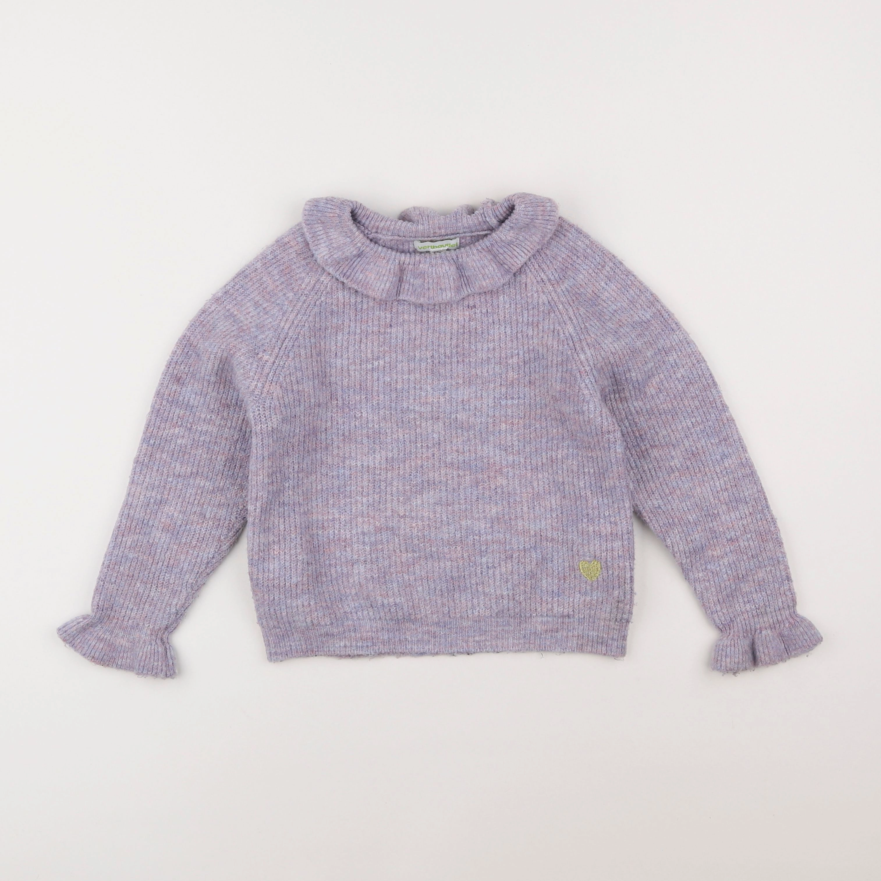 Vertbaudet - pull violet - 6 ans