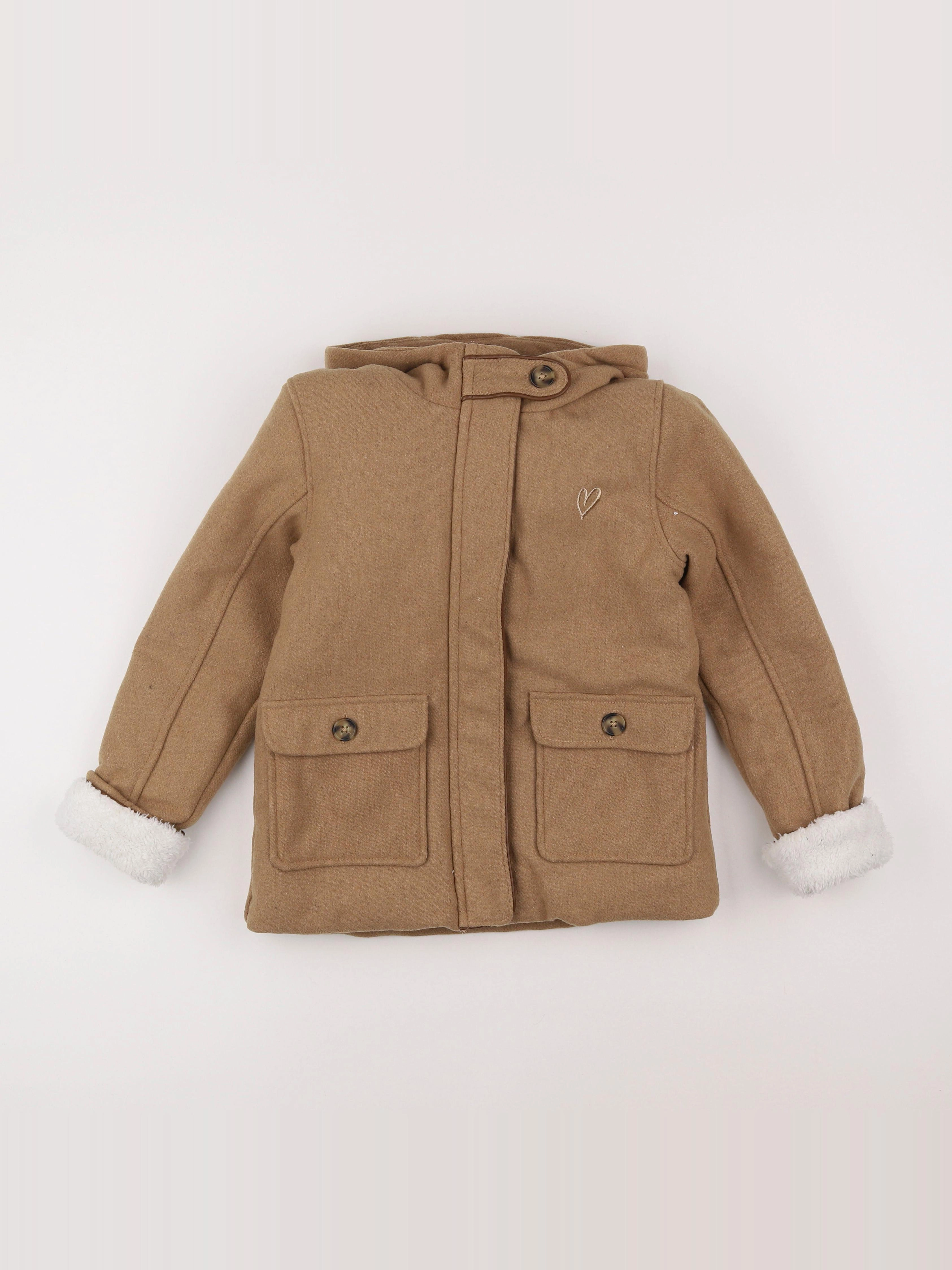 Vertbaudet - manteau marron - 8 ans