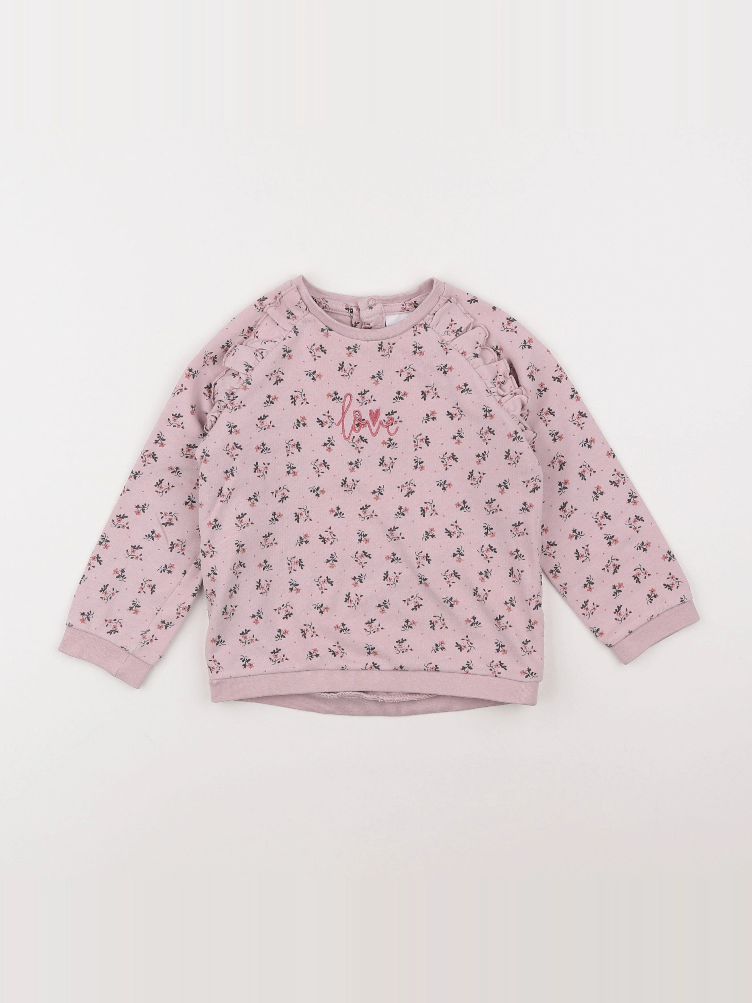 Vertbaudet - sweat violet - 3 ans