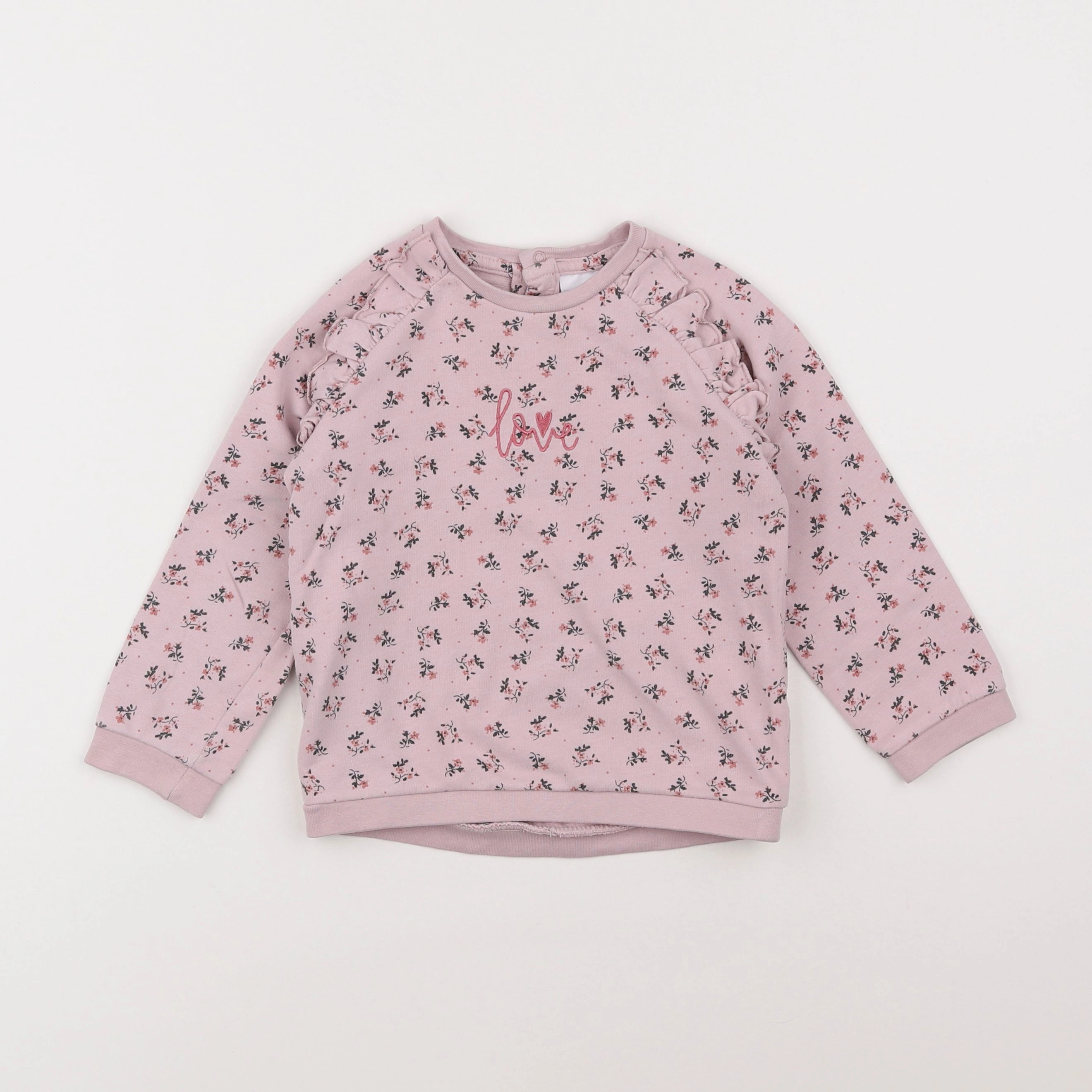 Vertbaudet - sweat violet - 3 ans