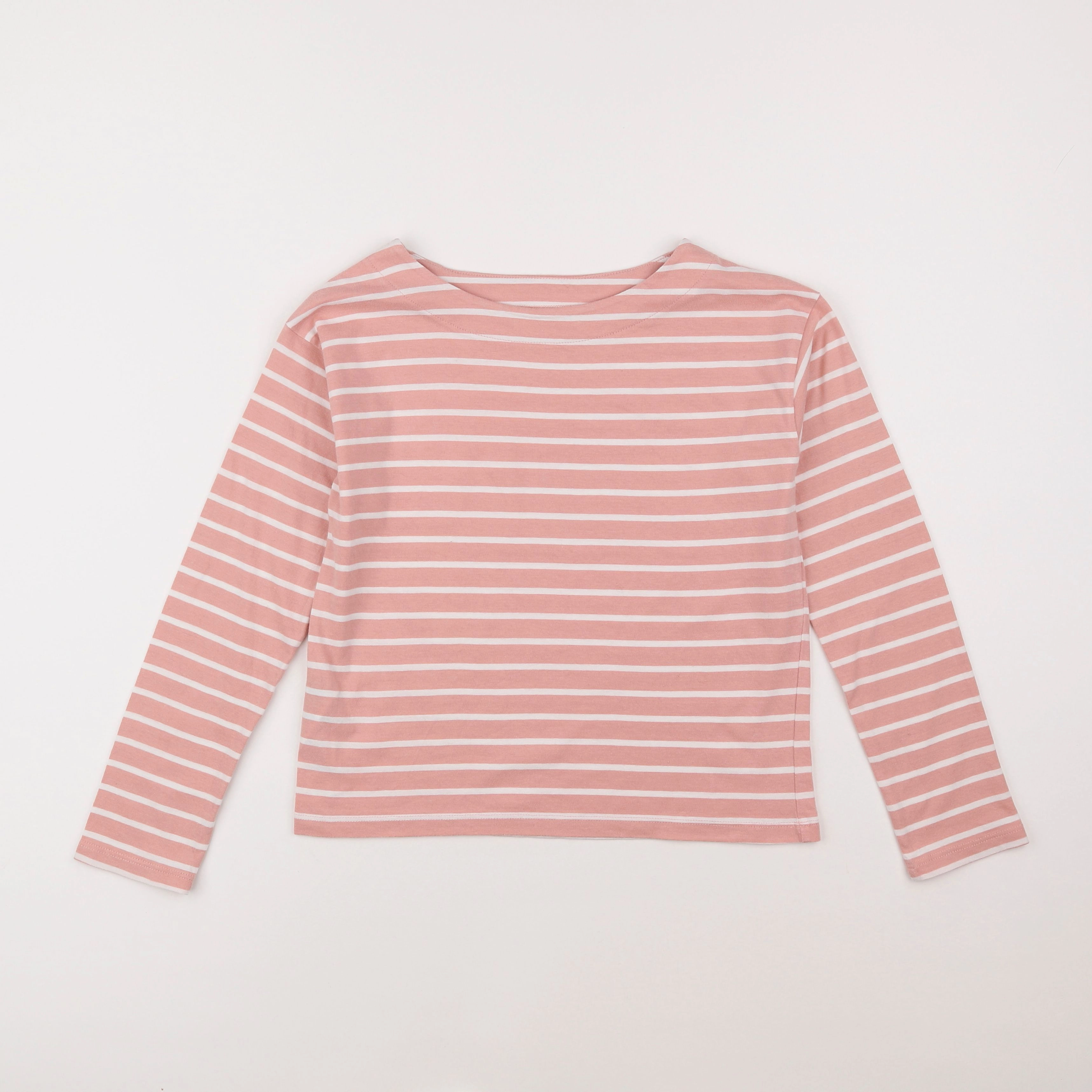 Mango - tee-shirt blanc, rose - 9/10 ans