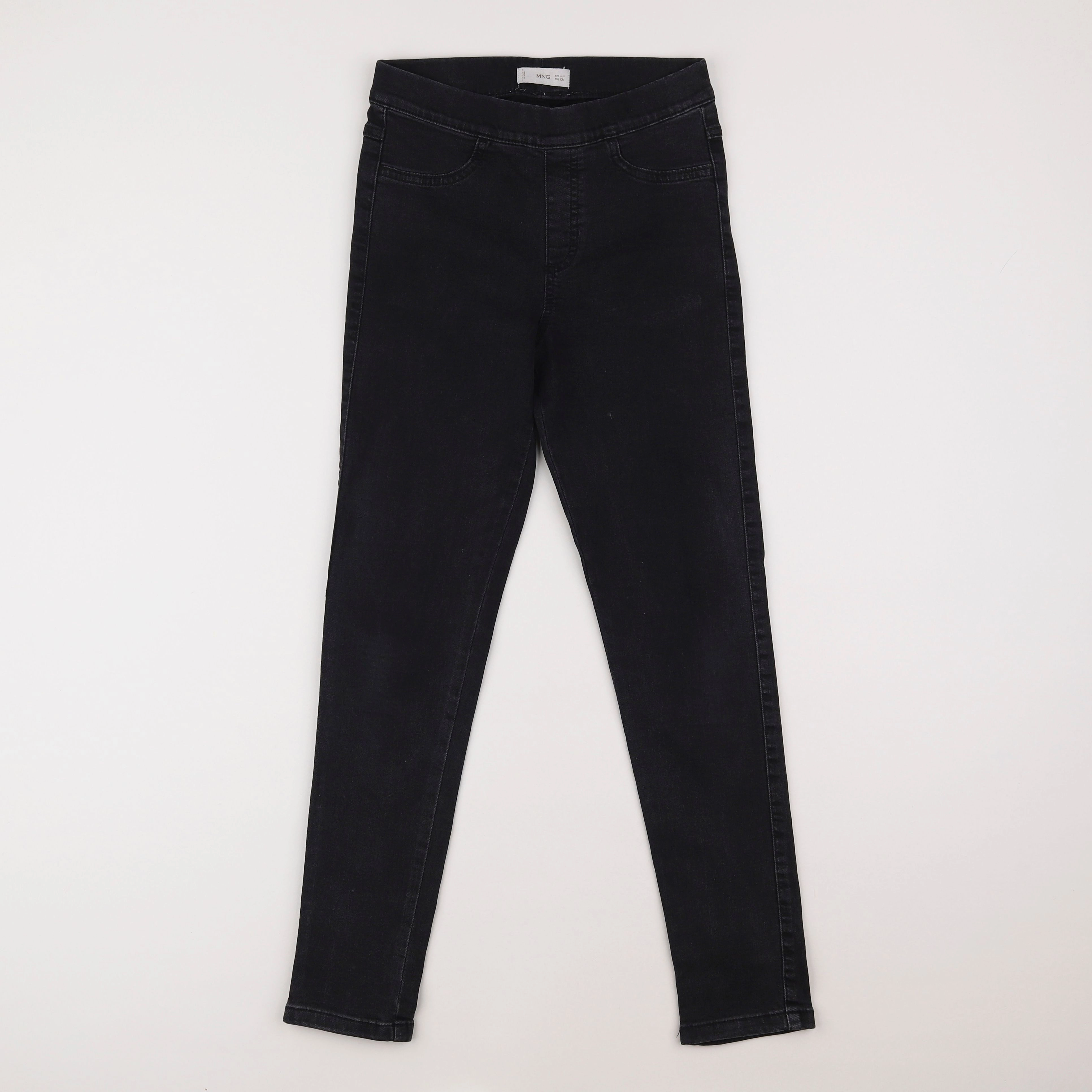 Mango - jegging noir - 11/12 ans