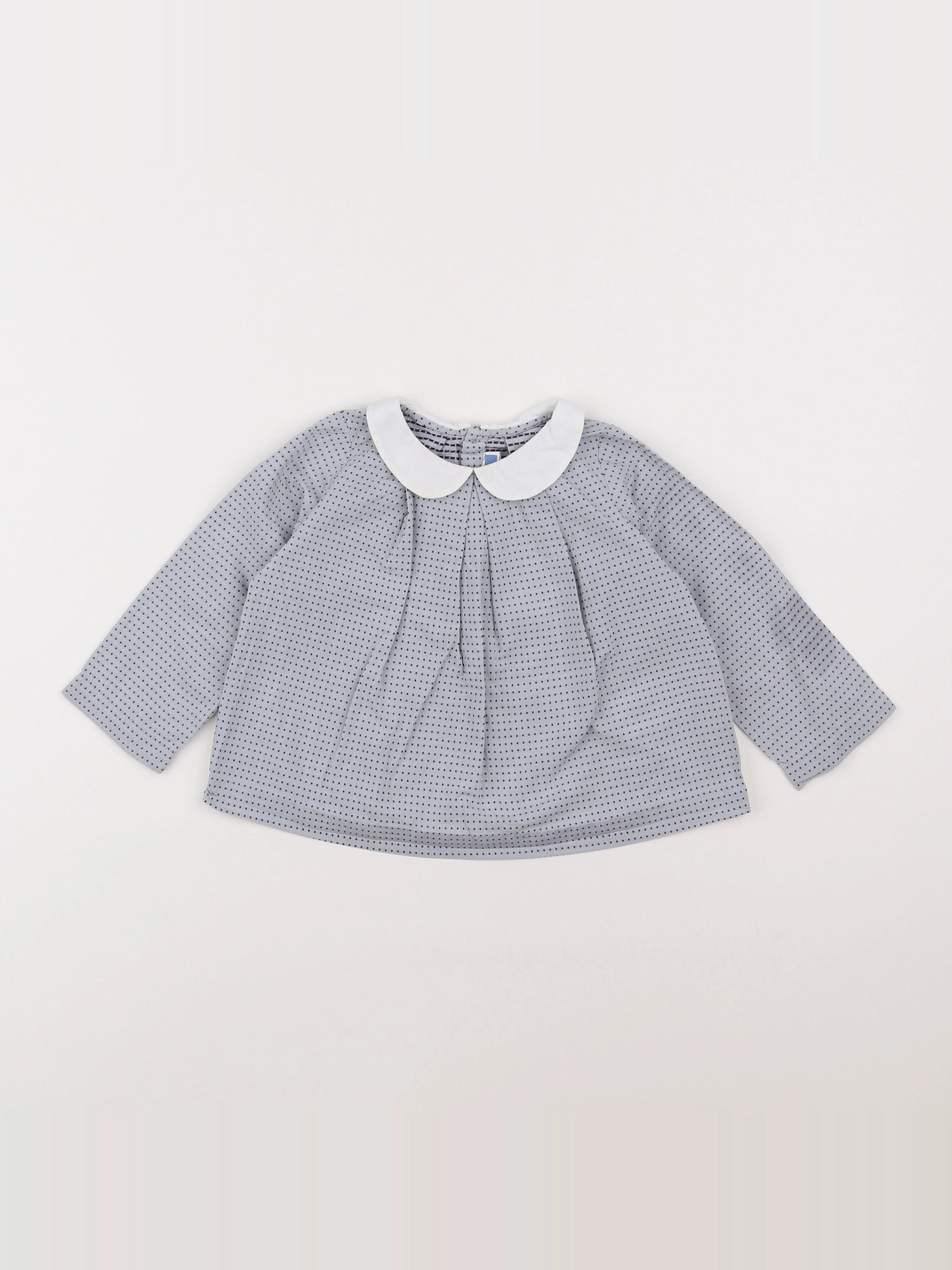 Jacadi - blouse gris - 18 mois