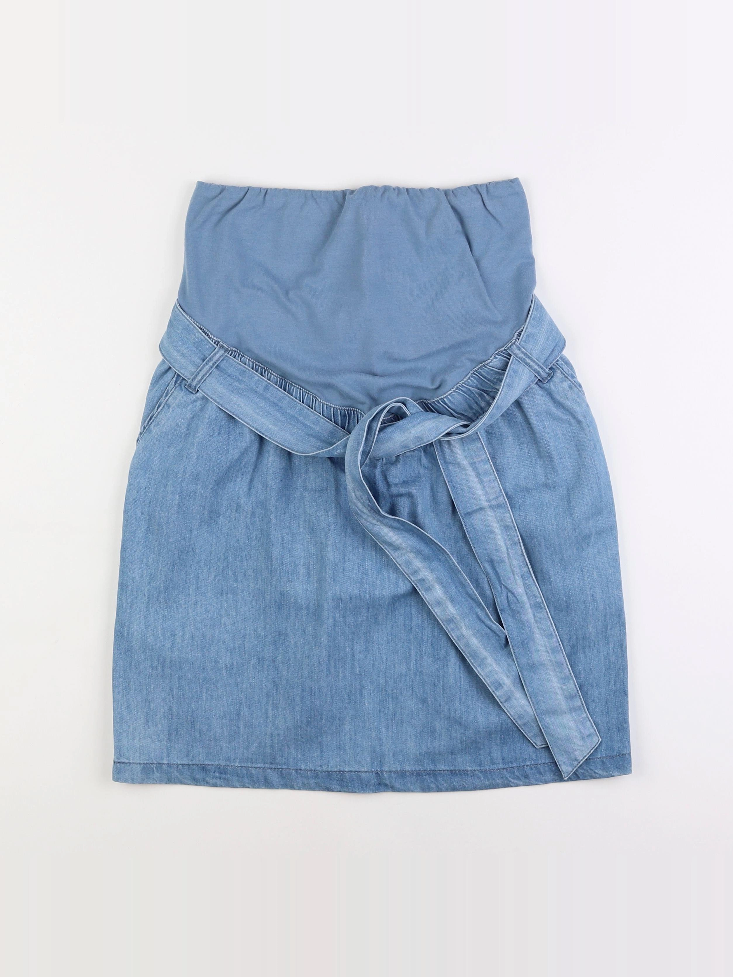 Vertbaudet - jupe grossesse bleu - 34