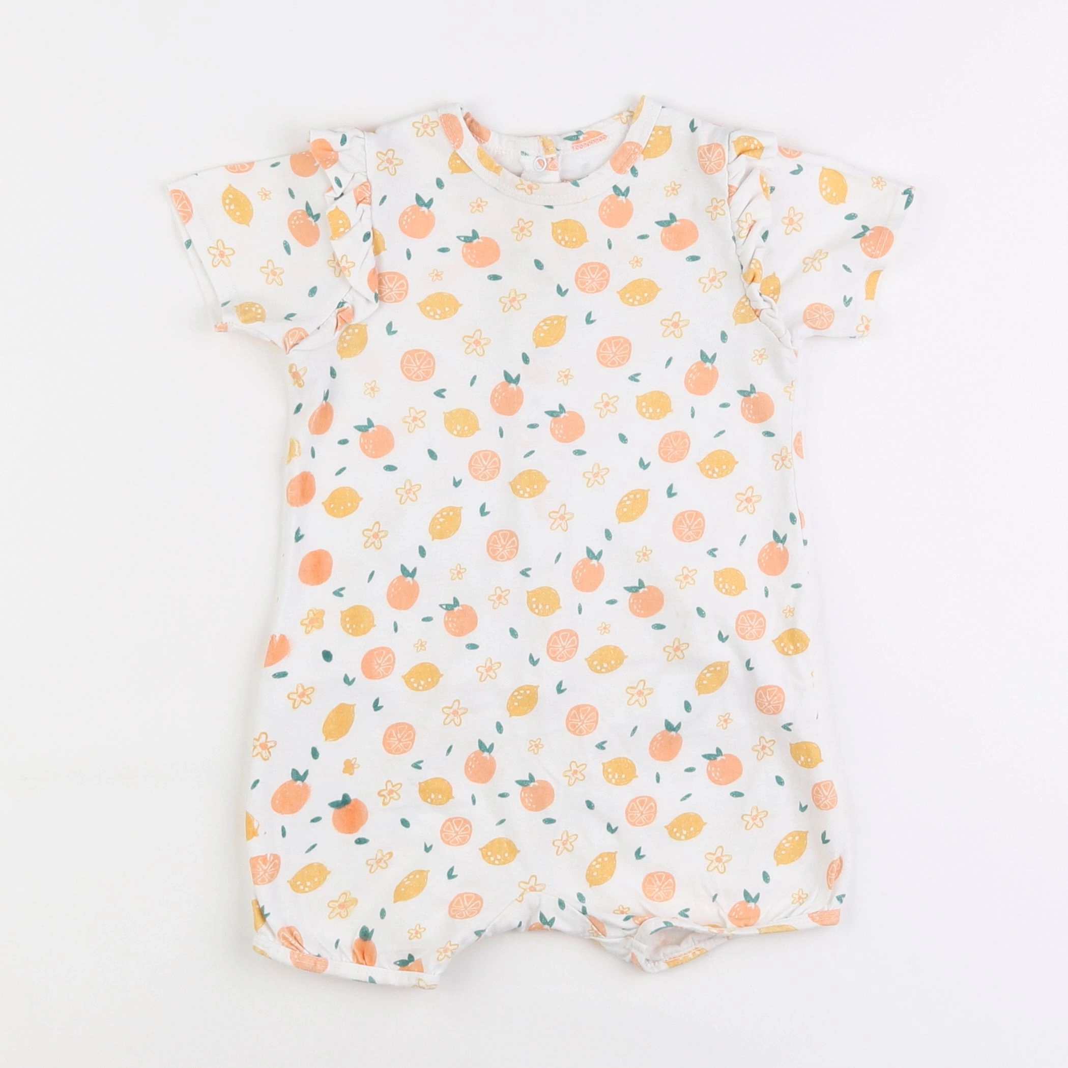 Vertbaudet - pyjama coton blanc - 18 mois