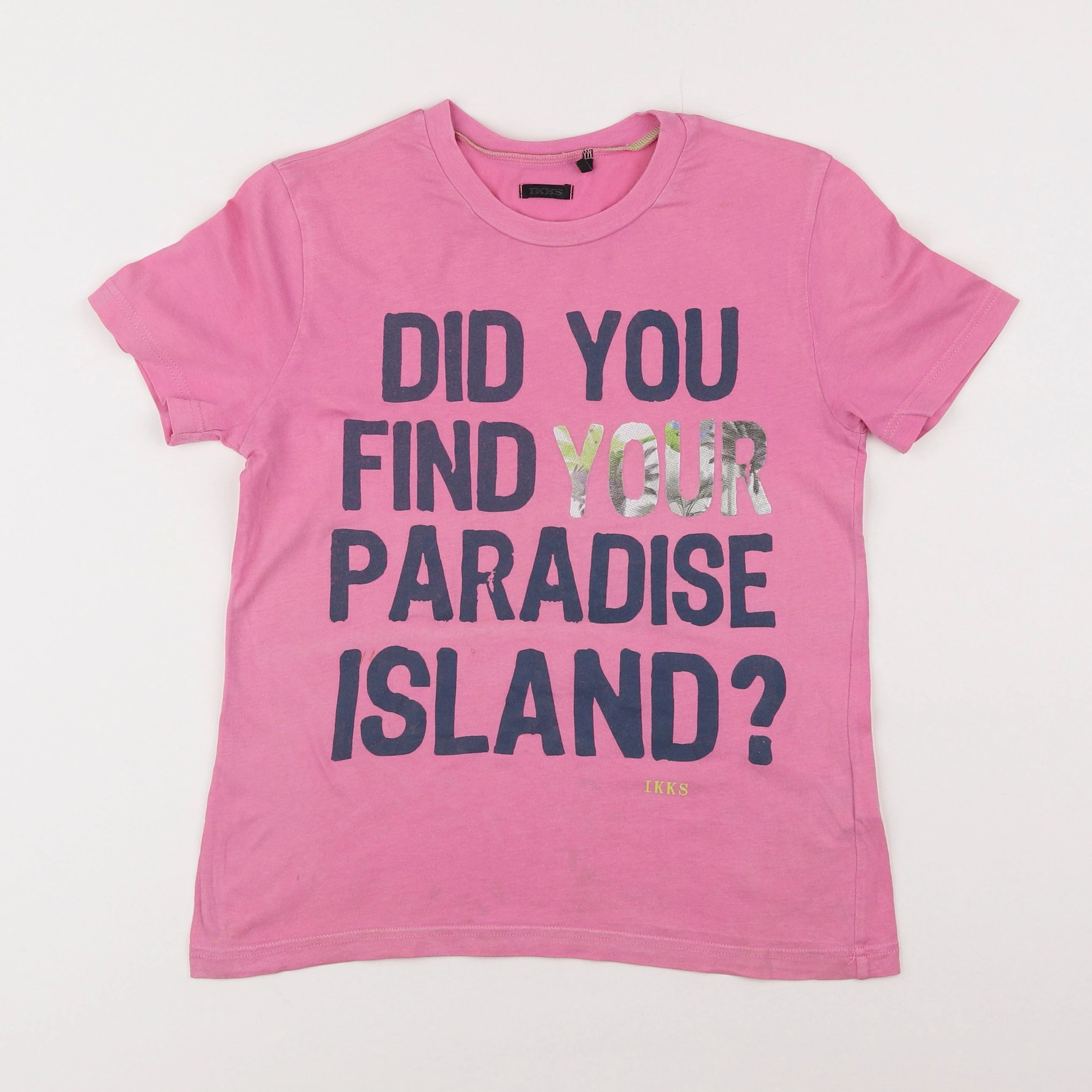 IKKS - tee-shirt rose - 8 ans