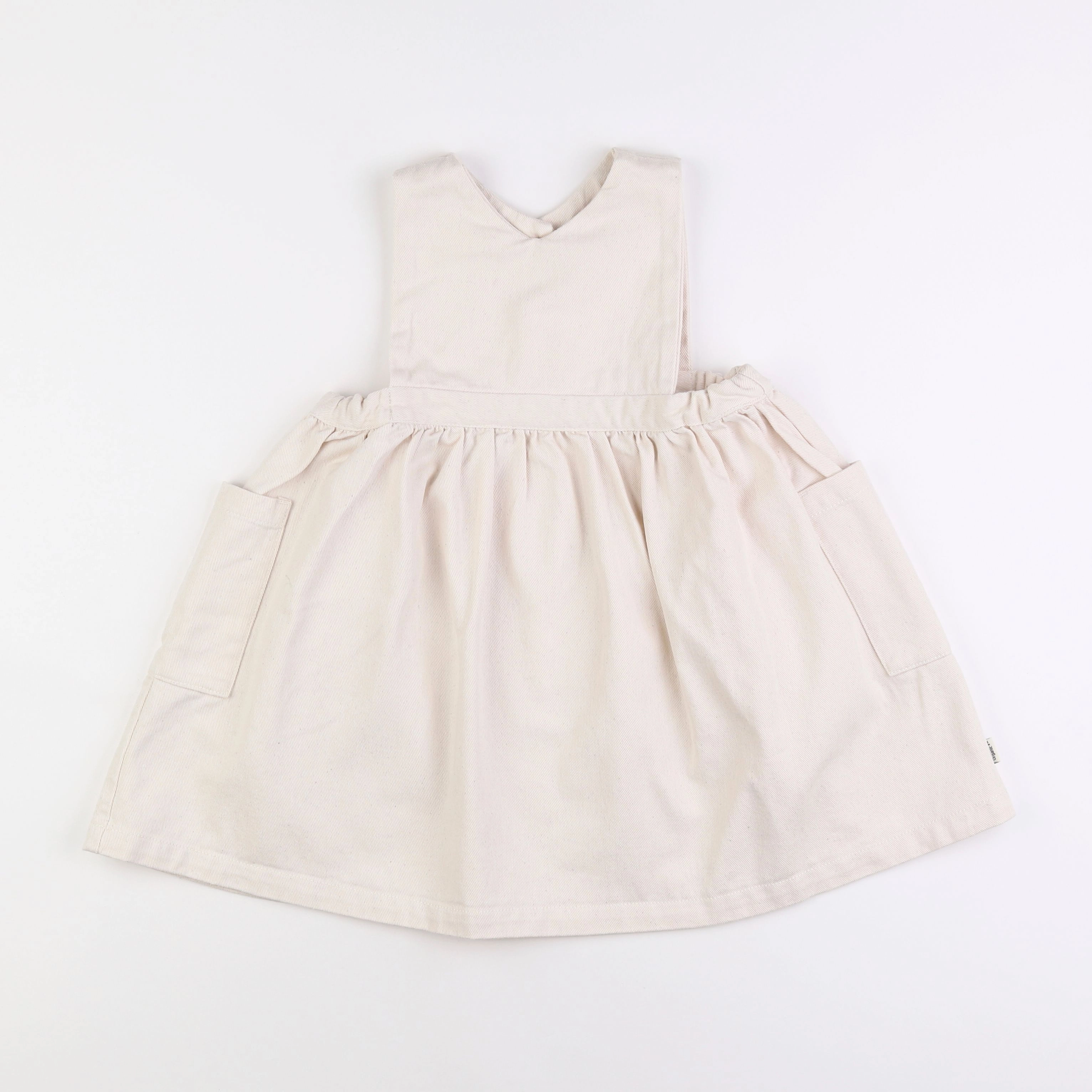 Poudre Organic - robe beige - 4 ans