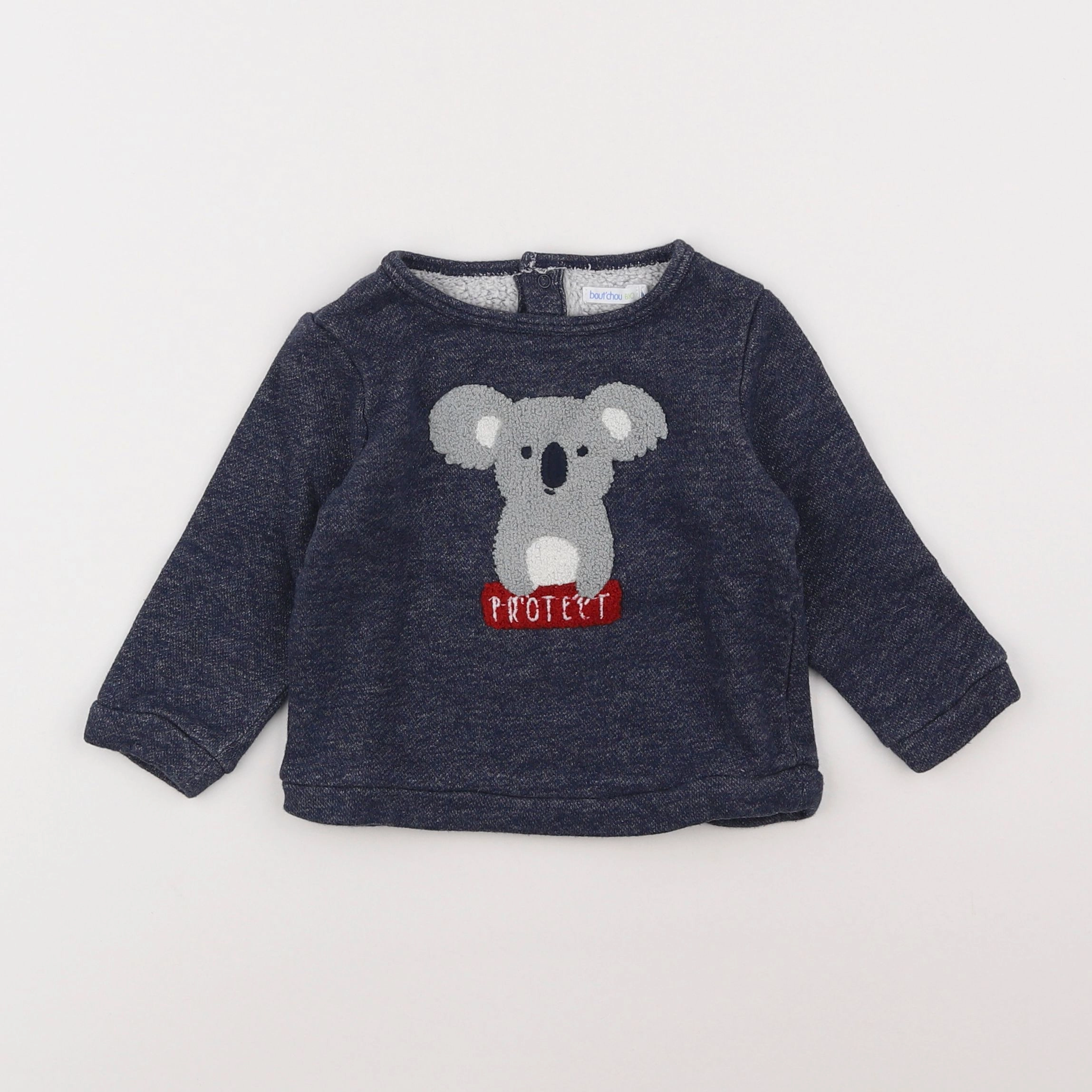 Boutchou - sweat bleu - 18 mois