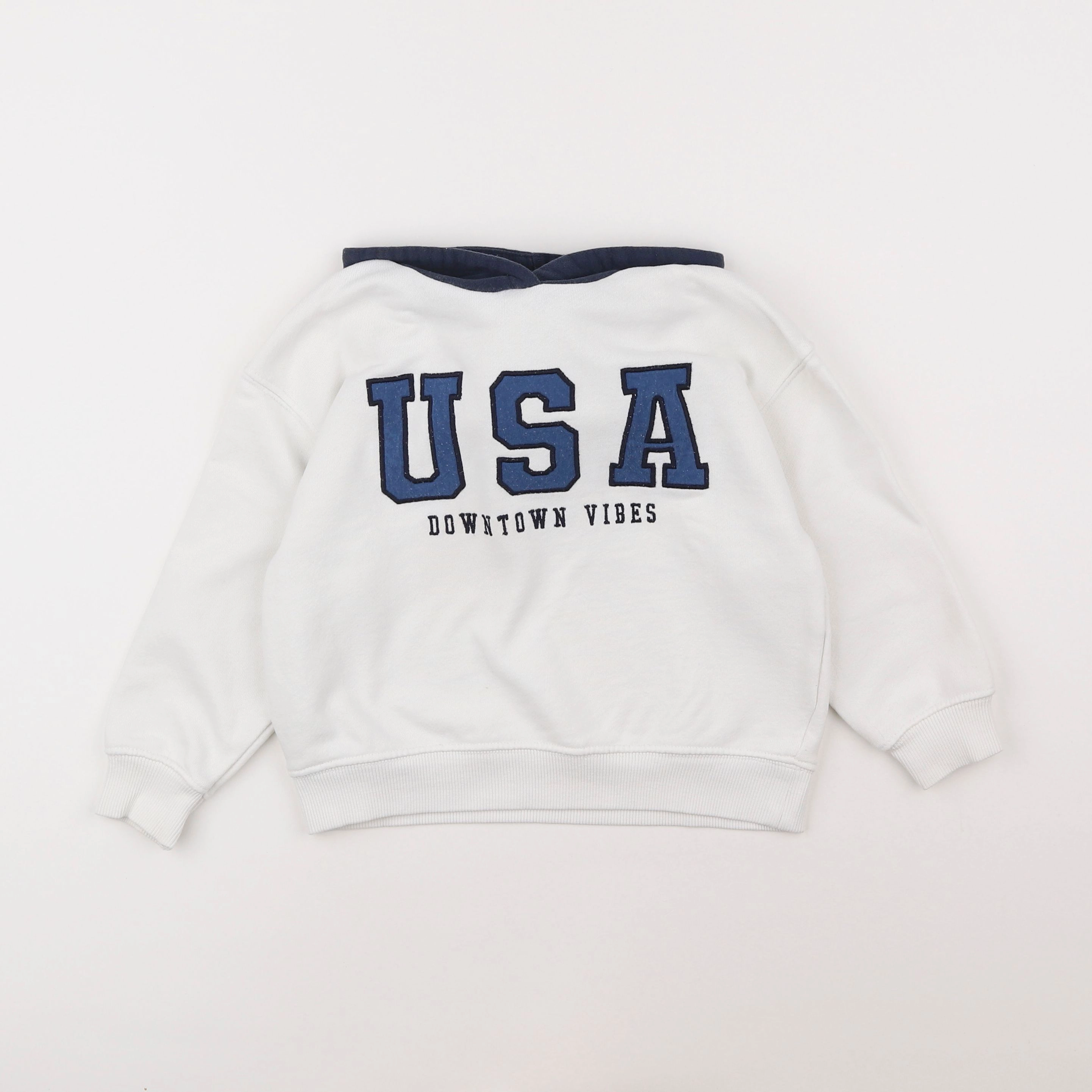 Zara - sweat bleu - 3/4 ans