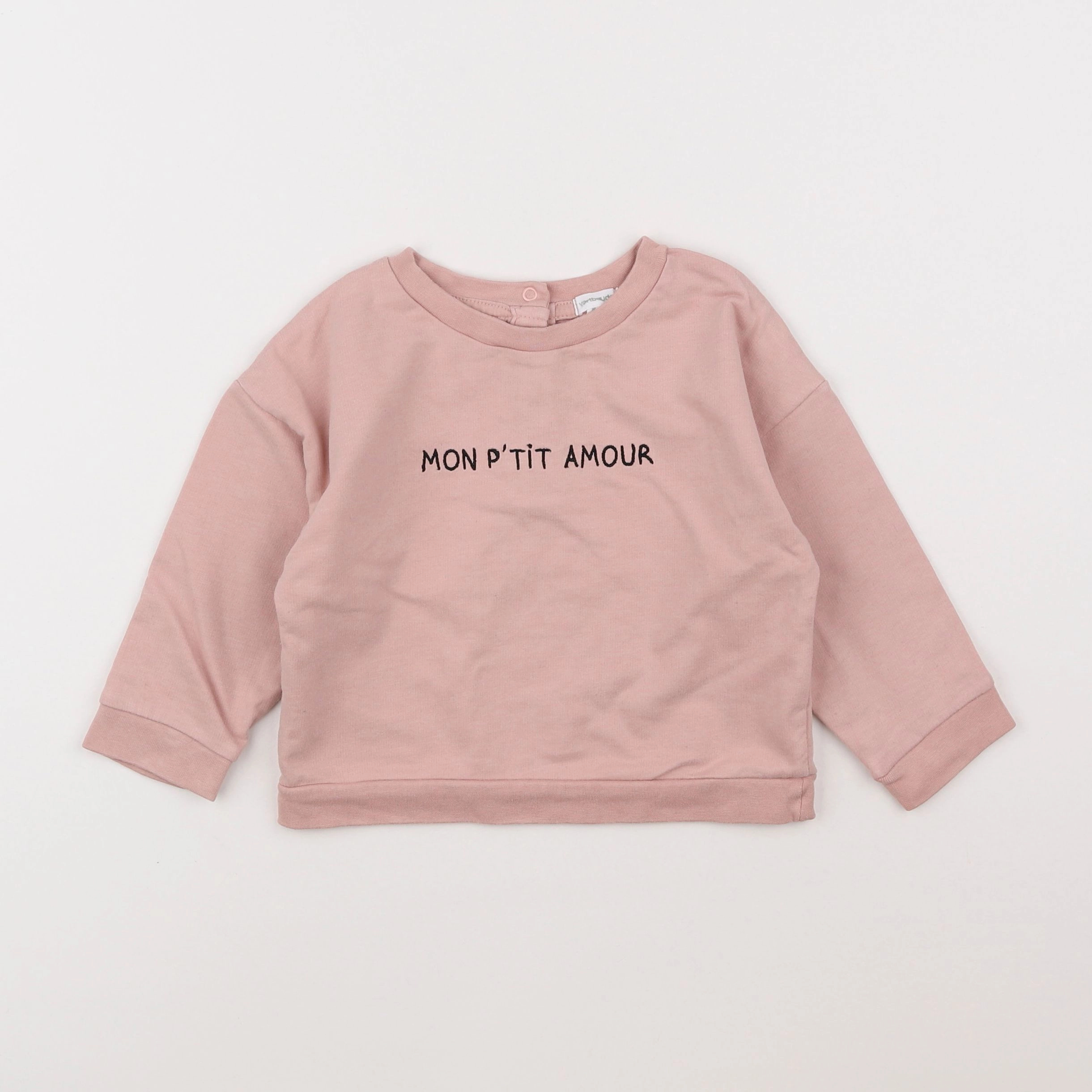 Vertbaudet - sweat rose - 2 ans