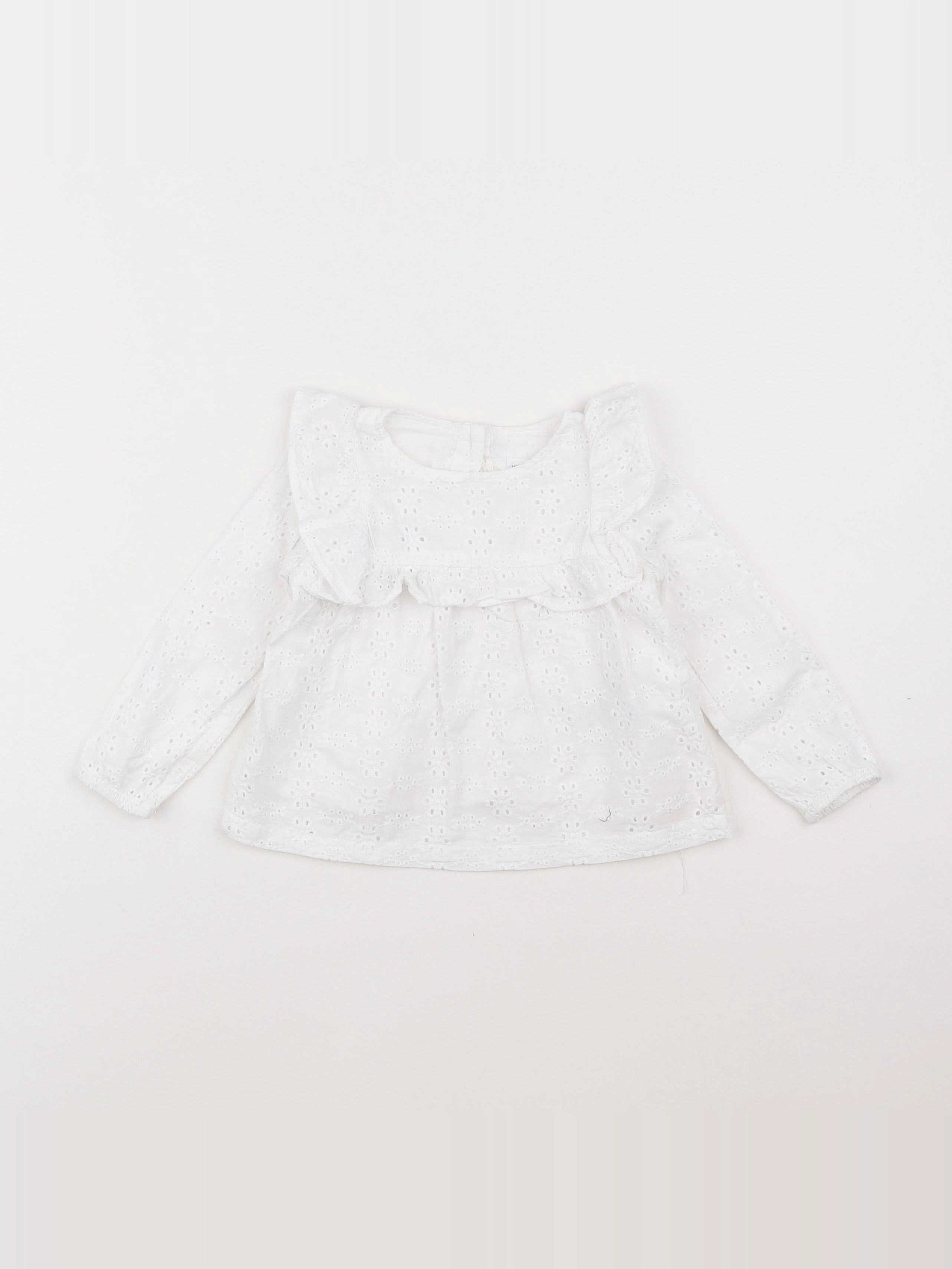 Vertbaudet - blouse blanc - 2 ans