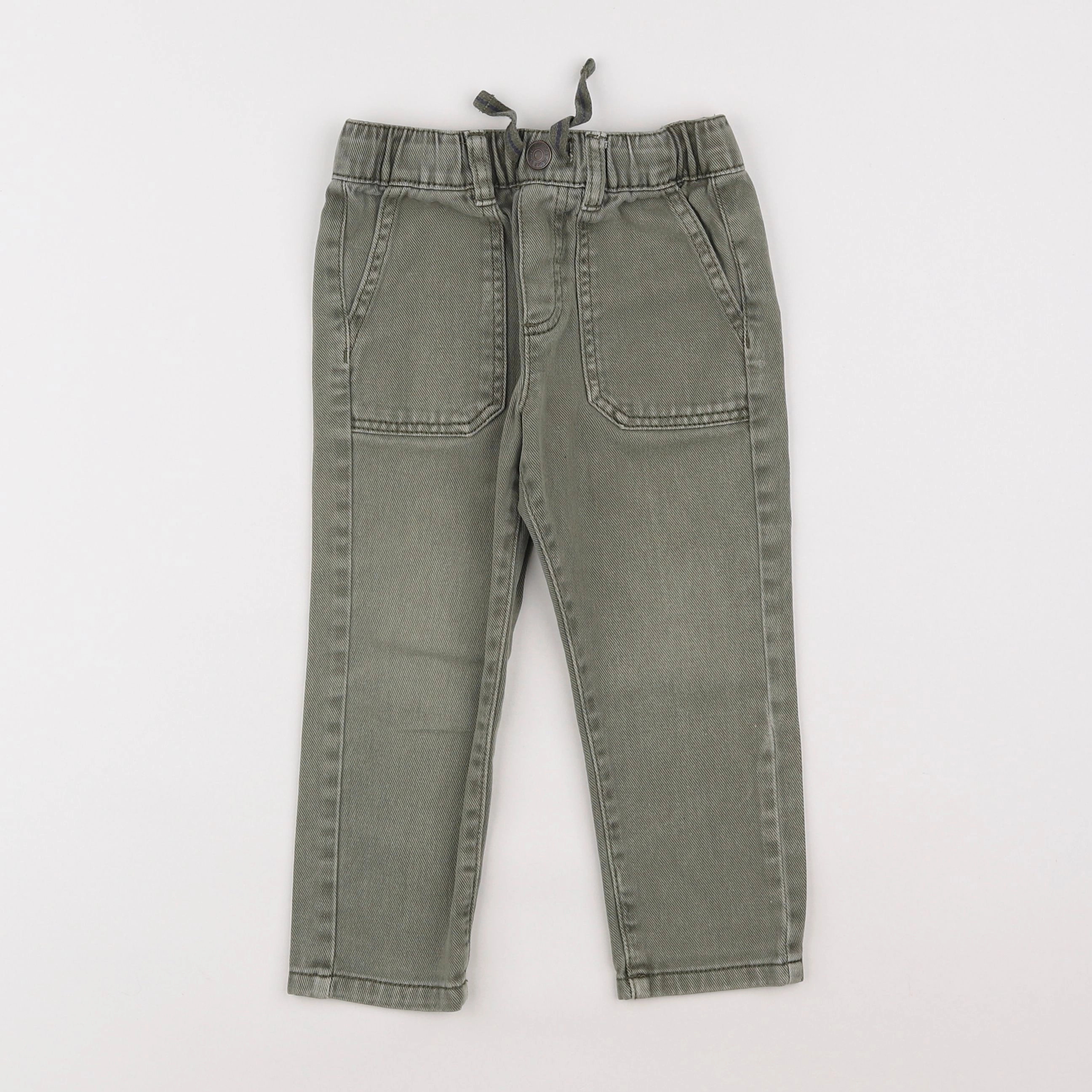 Vertbaudet - pantalon vert - 3 ans