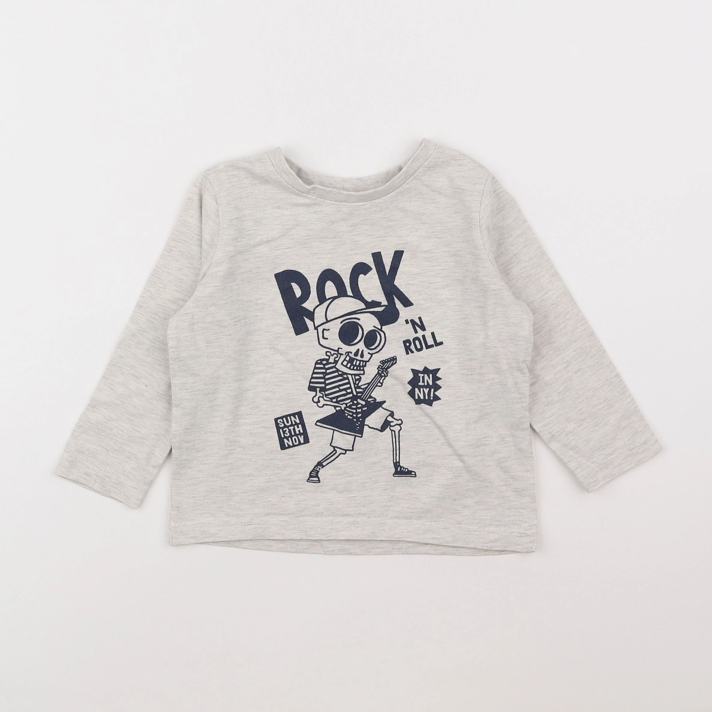 Vertbaudet - tee-shirt gris - 3 ans