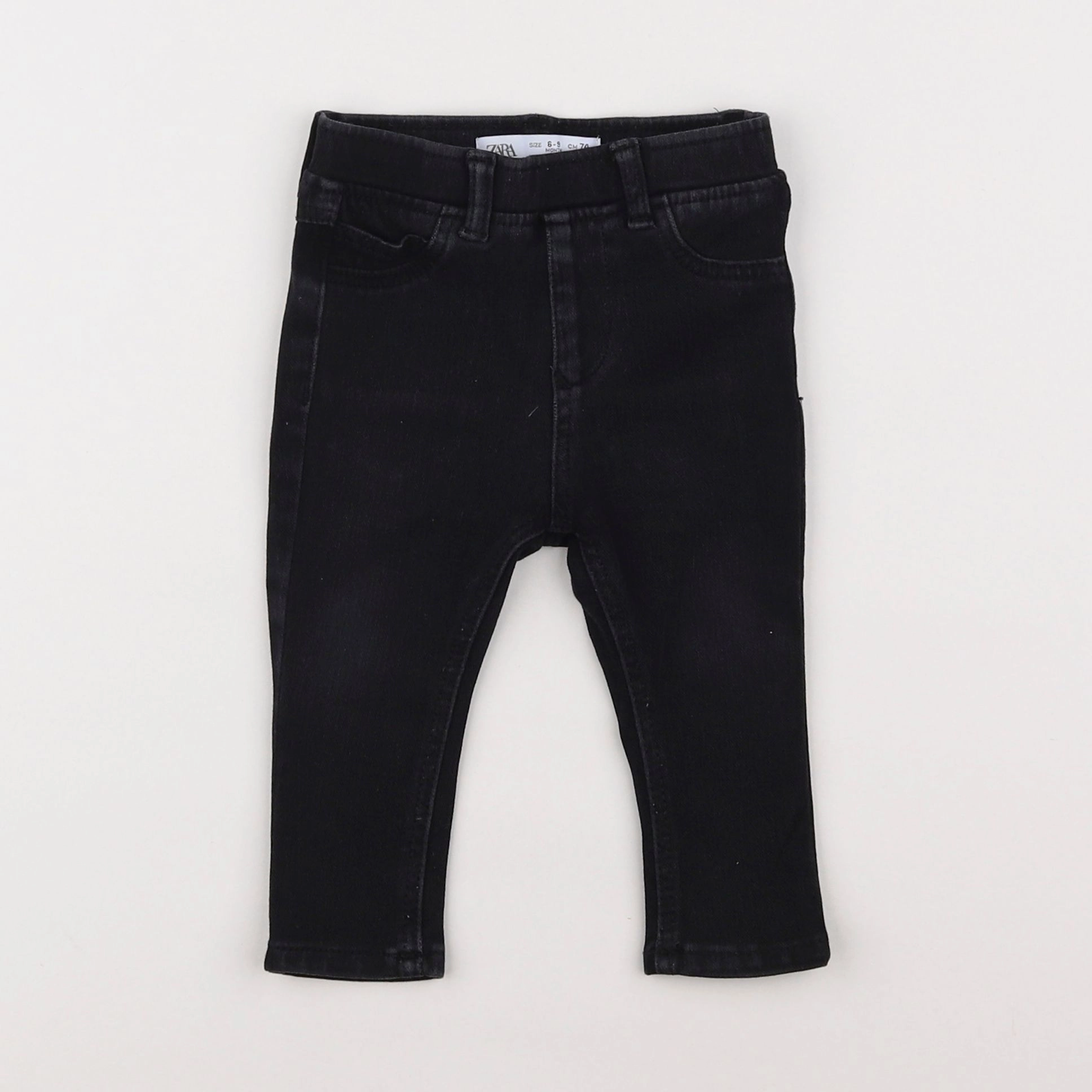 Zara - jegging noir - 6/9 mois