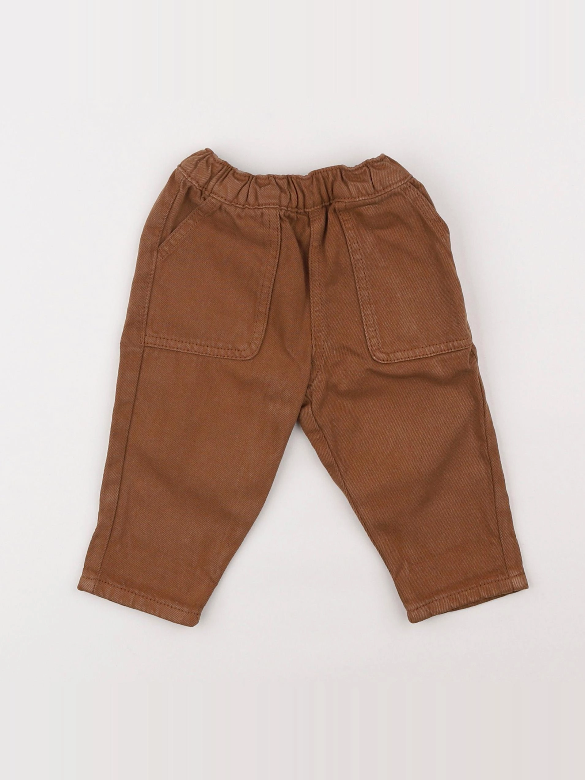 Vertbaudet - jean marron - 6 mois