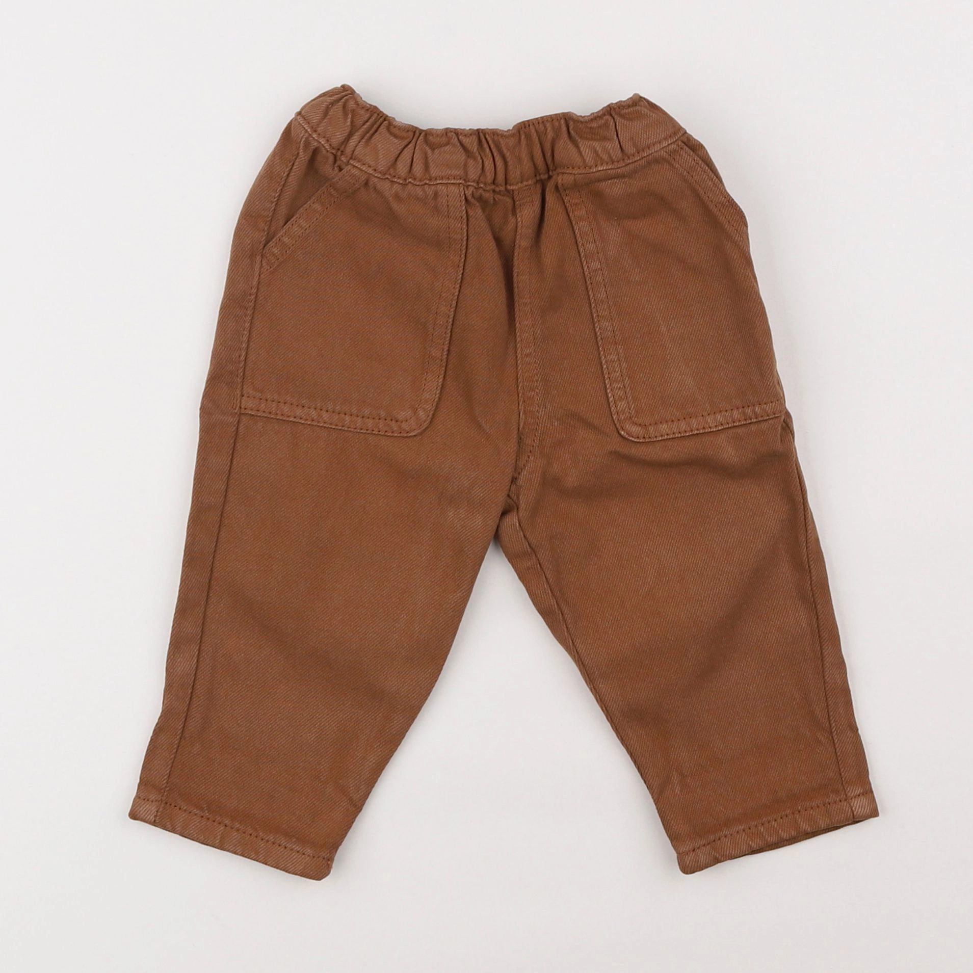 Vertbaudet - jean marron - 6 mois
