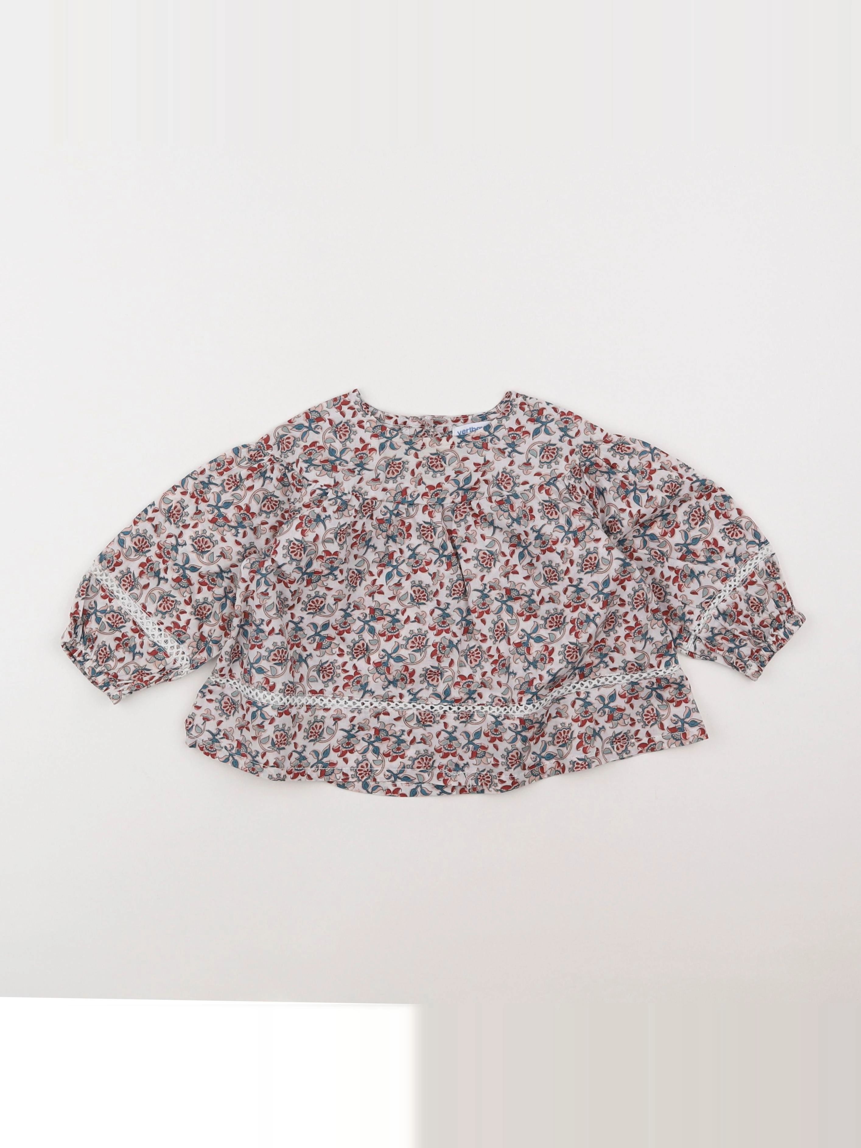Vertbaudet - blouse multicolore - 18 mois