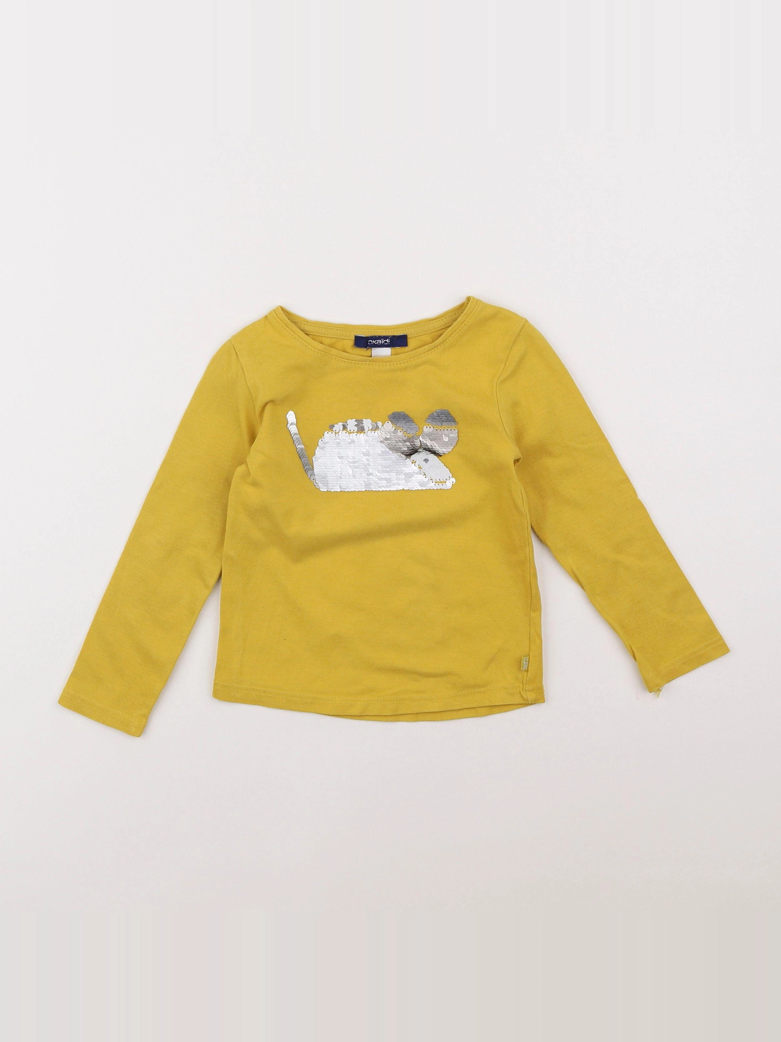 Okaidi - tee-shirt jaune - 2 ans