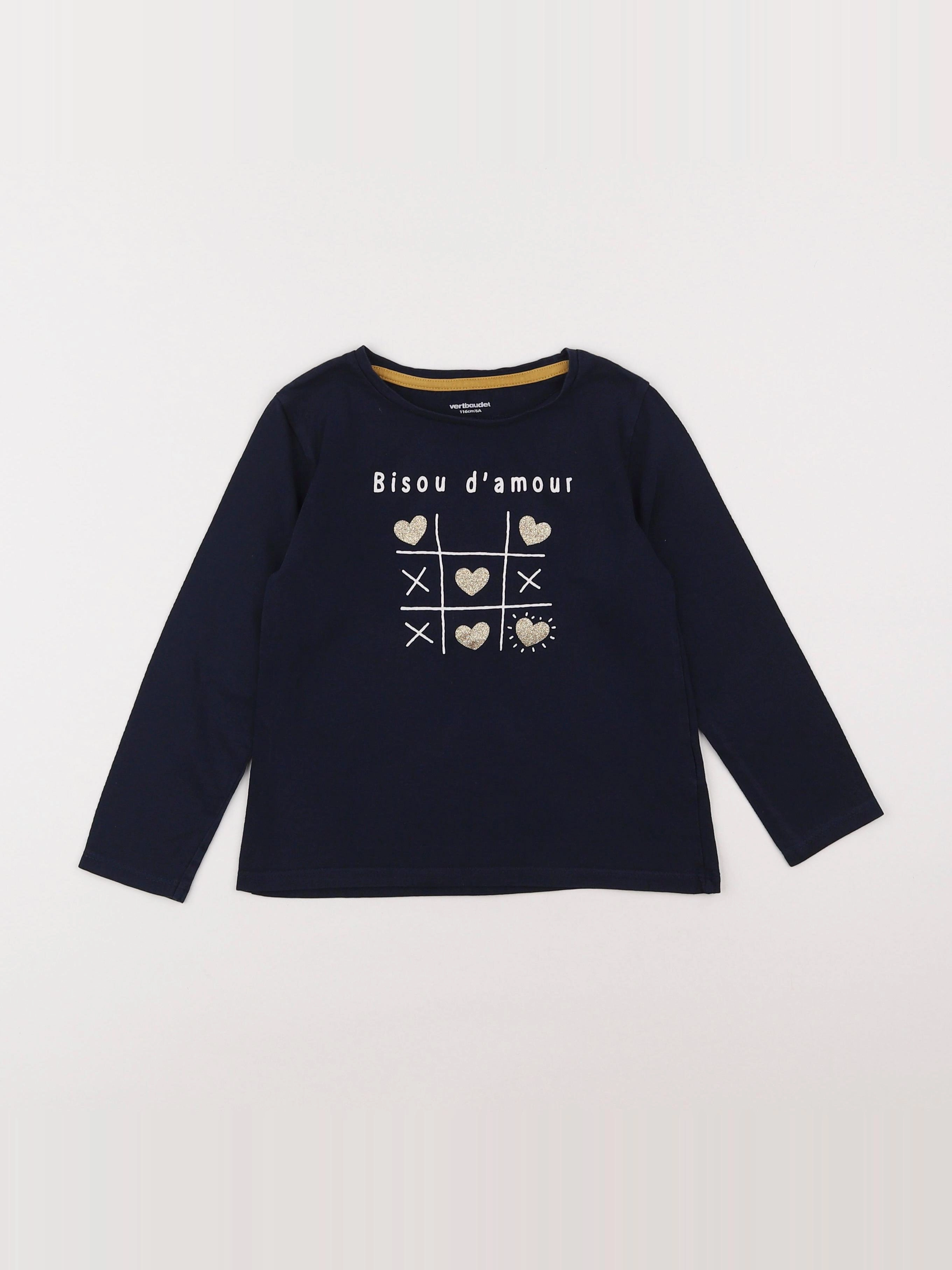 Vertbaudet - tee-shirt bleu - 6 ans
