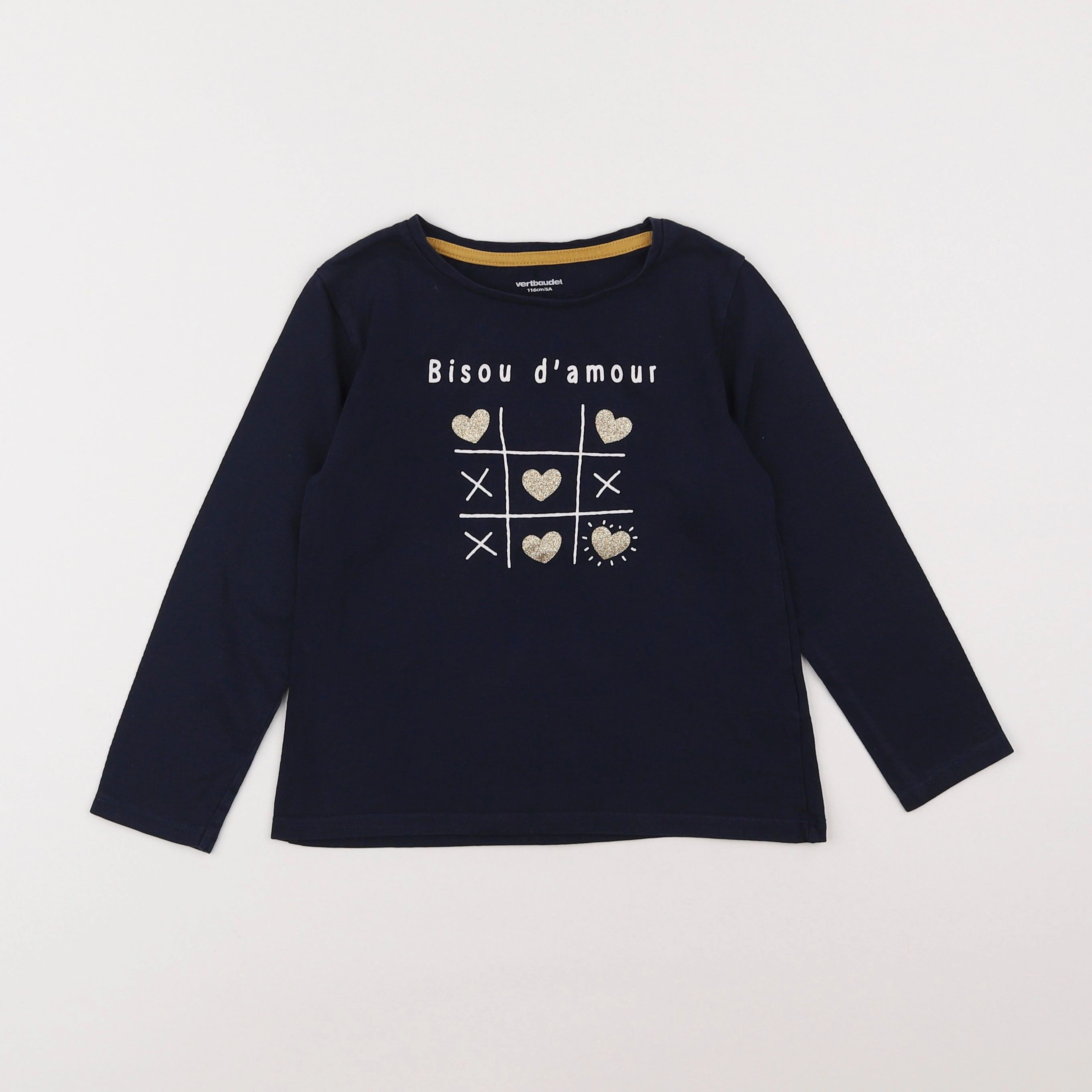 Vertbaudet - tee-shirt bleu - 6 ans