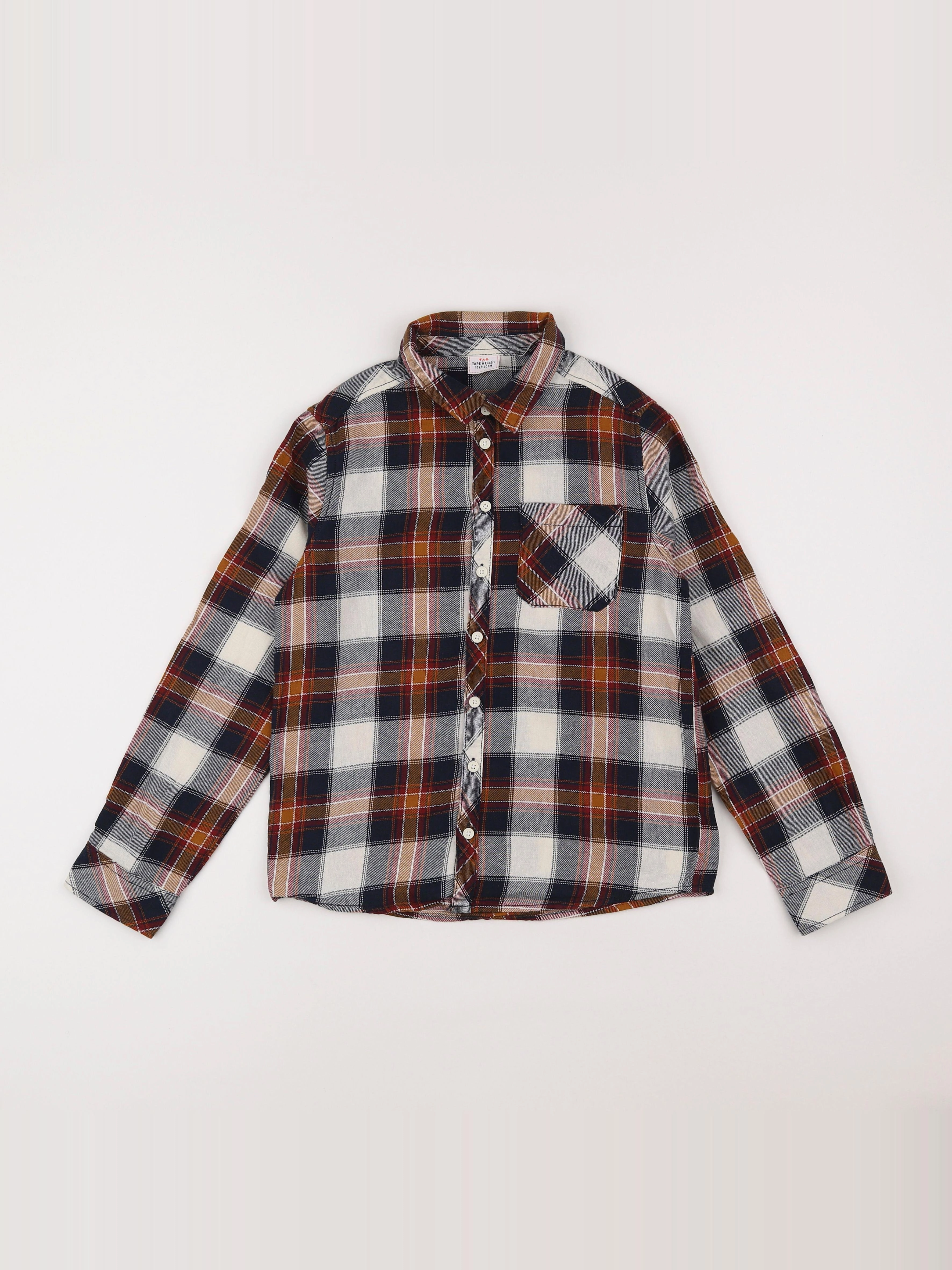 Tape à l'oeil - chemise marron - 10 ans