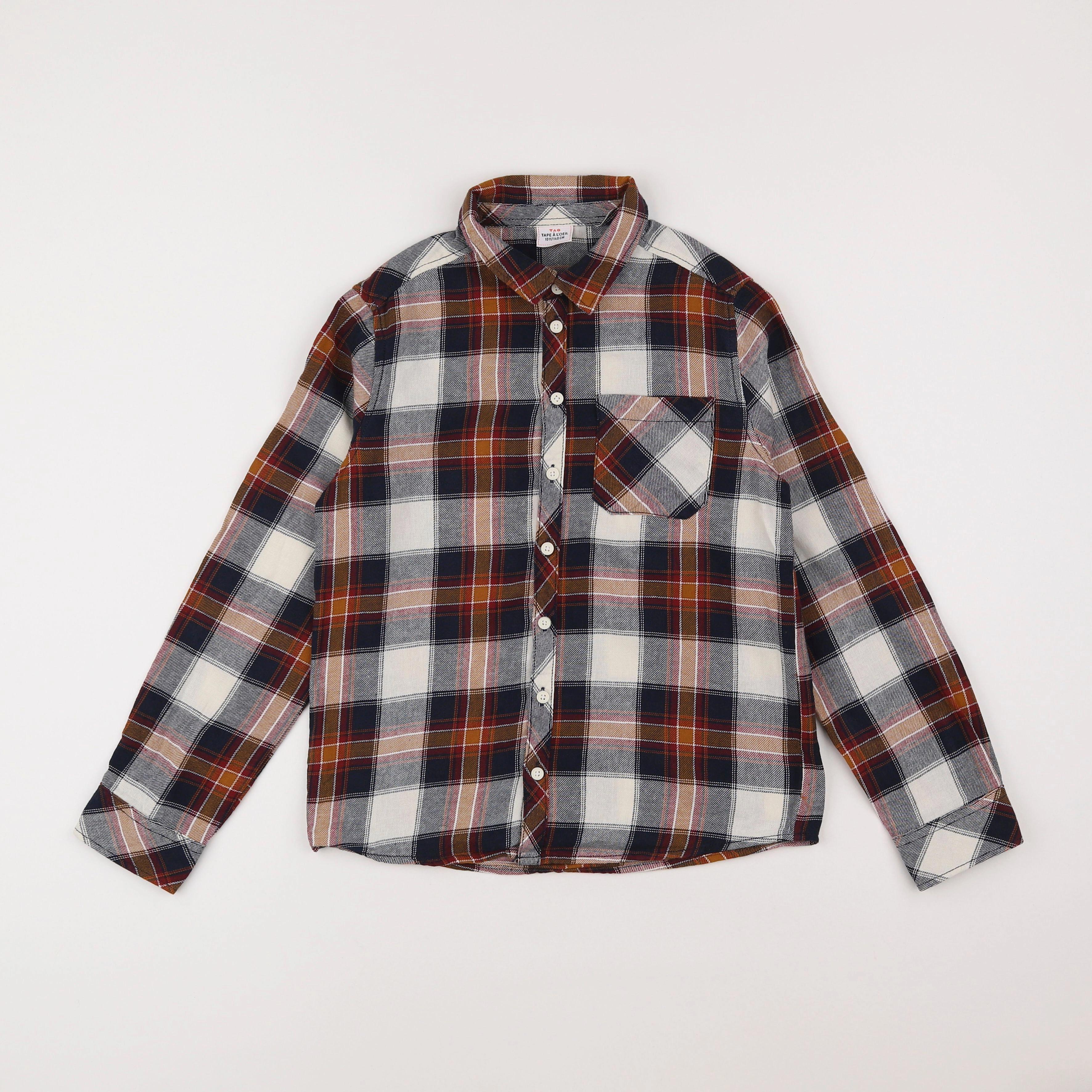 Tape à l'oeil - chemise marron - 10 ans