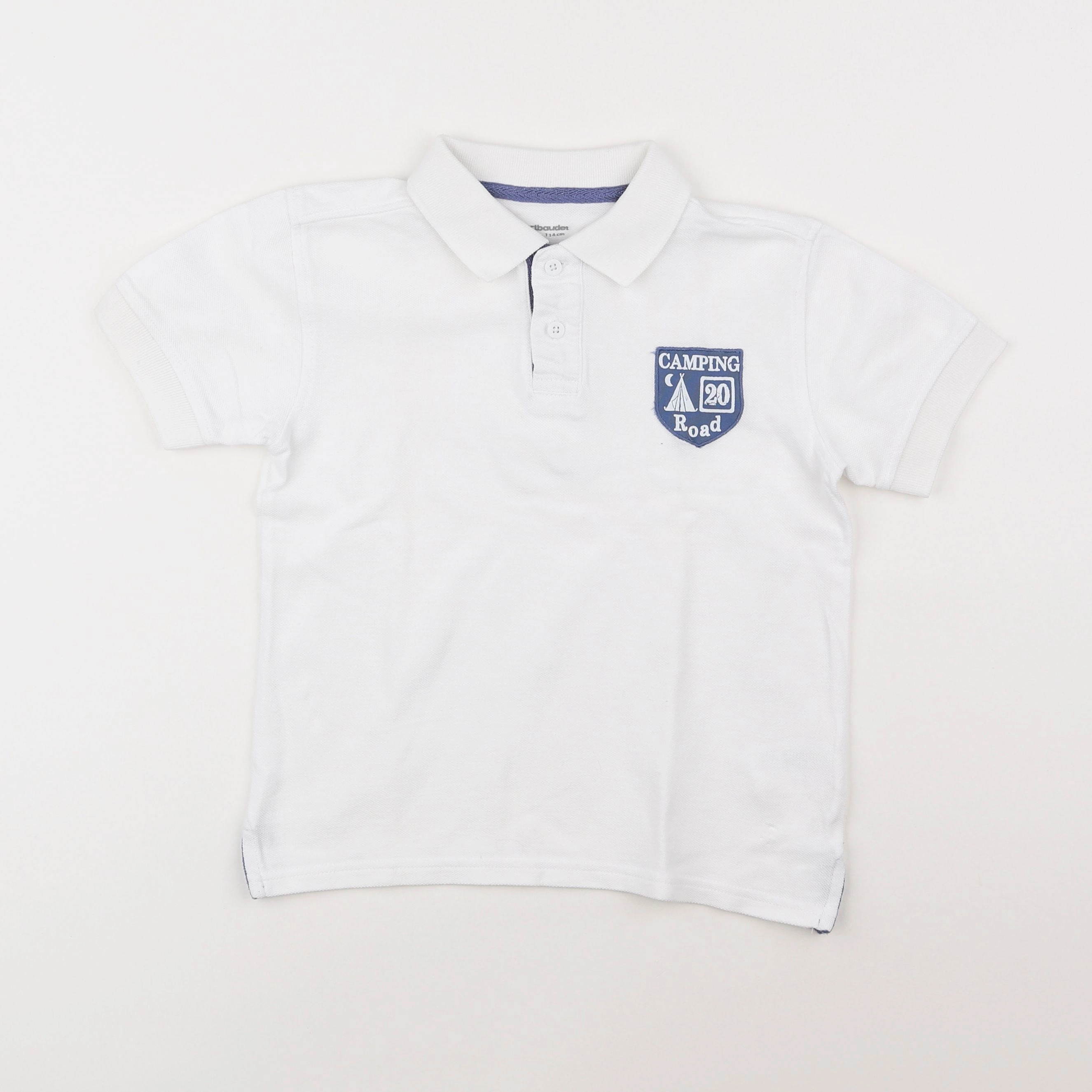 Vertbaudet - polo blanc - 6 ans