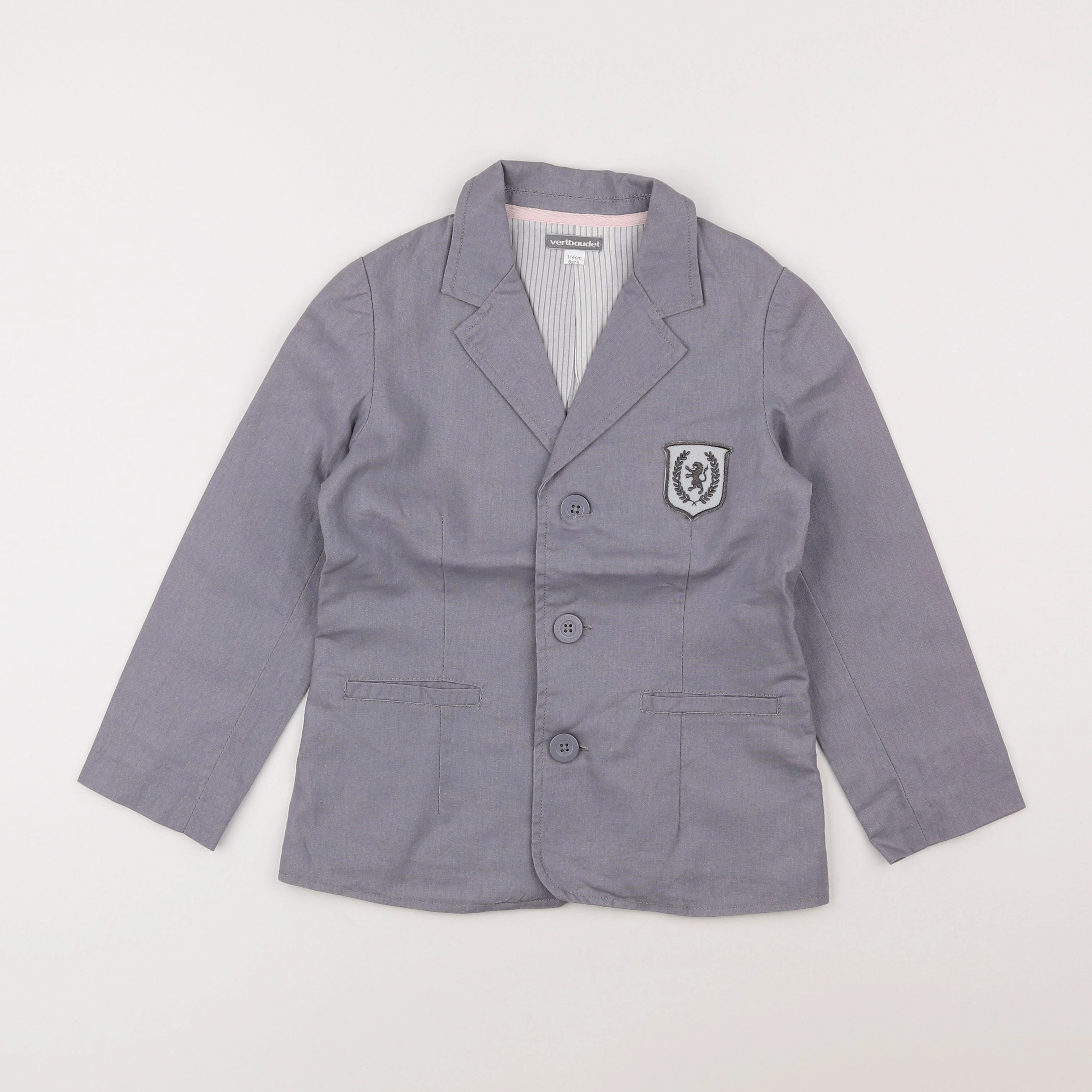 Vertbaudet - veste bleu - 6 ans