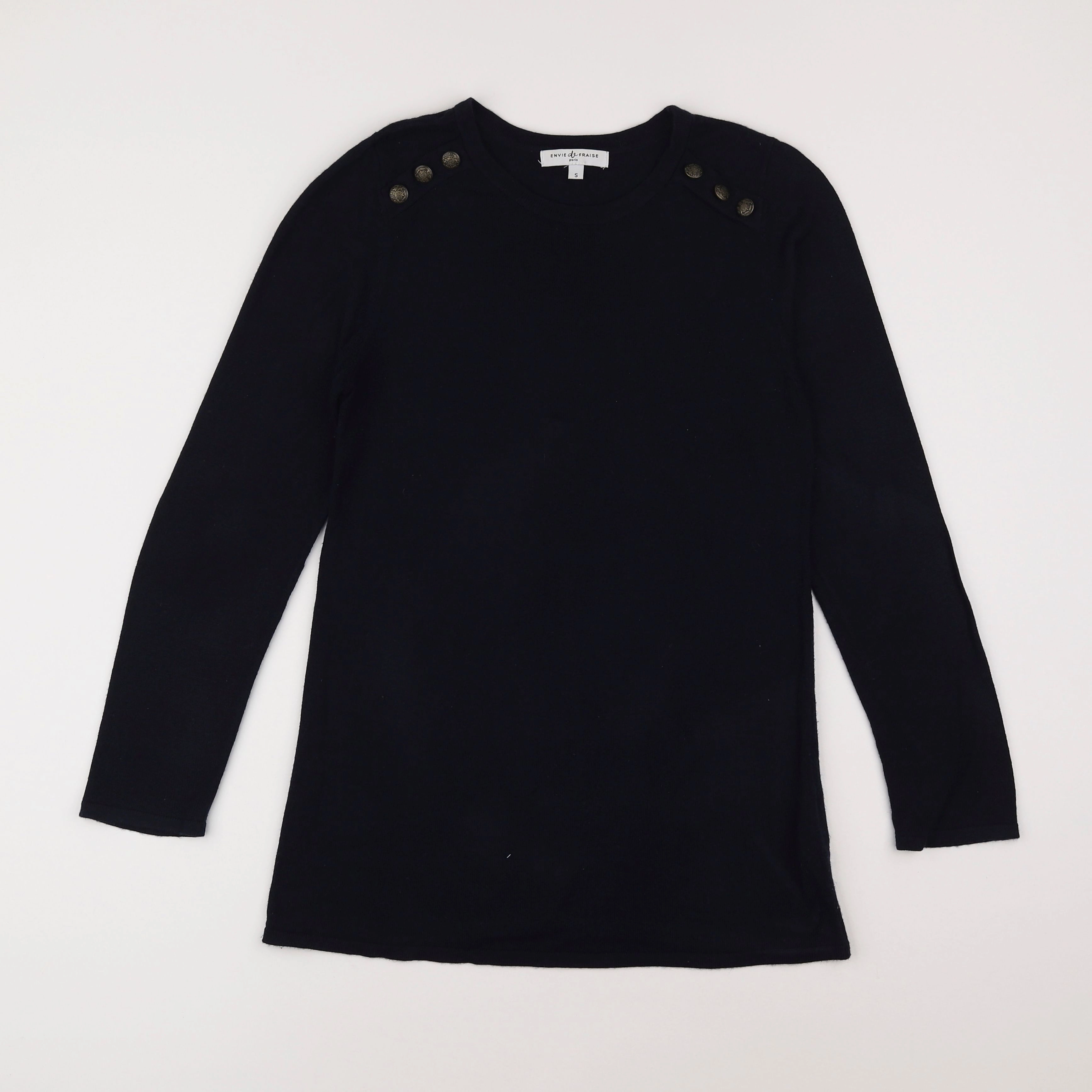 Envie de fraise - pull grossesse bleu - s