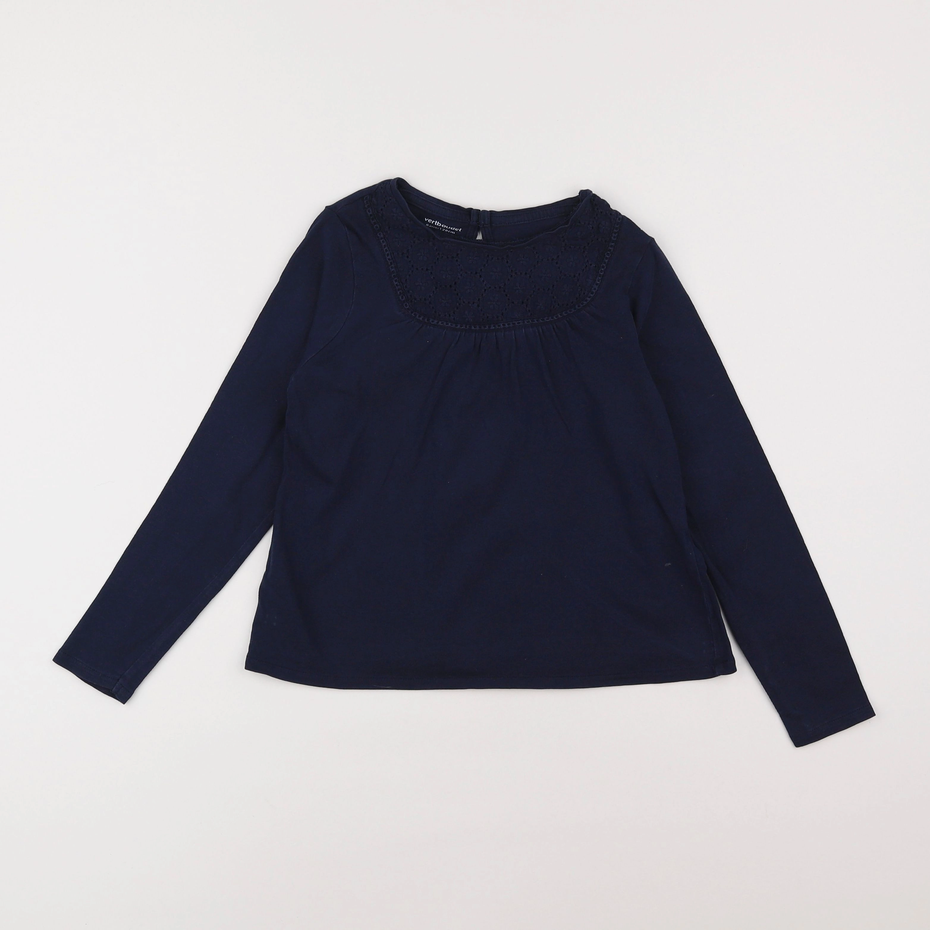 Vertbaudet - tee-shirt bleu - 8 ans