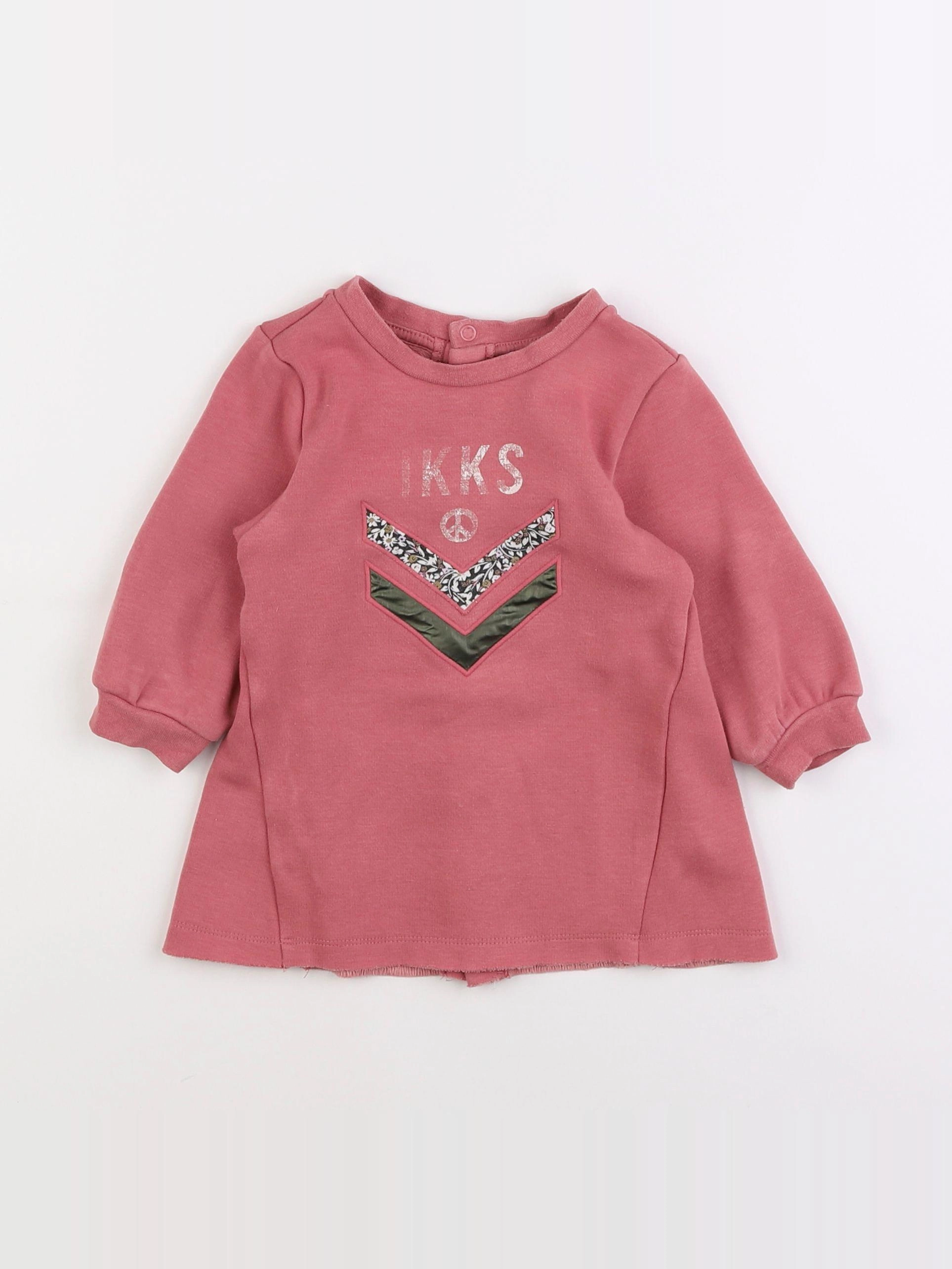 IKKS - robe rose - 12 mois