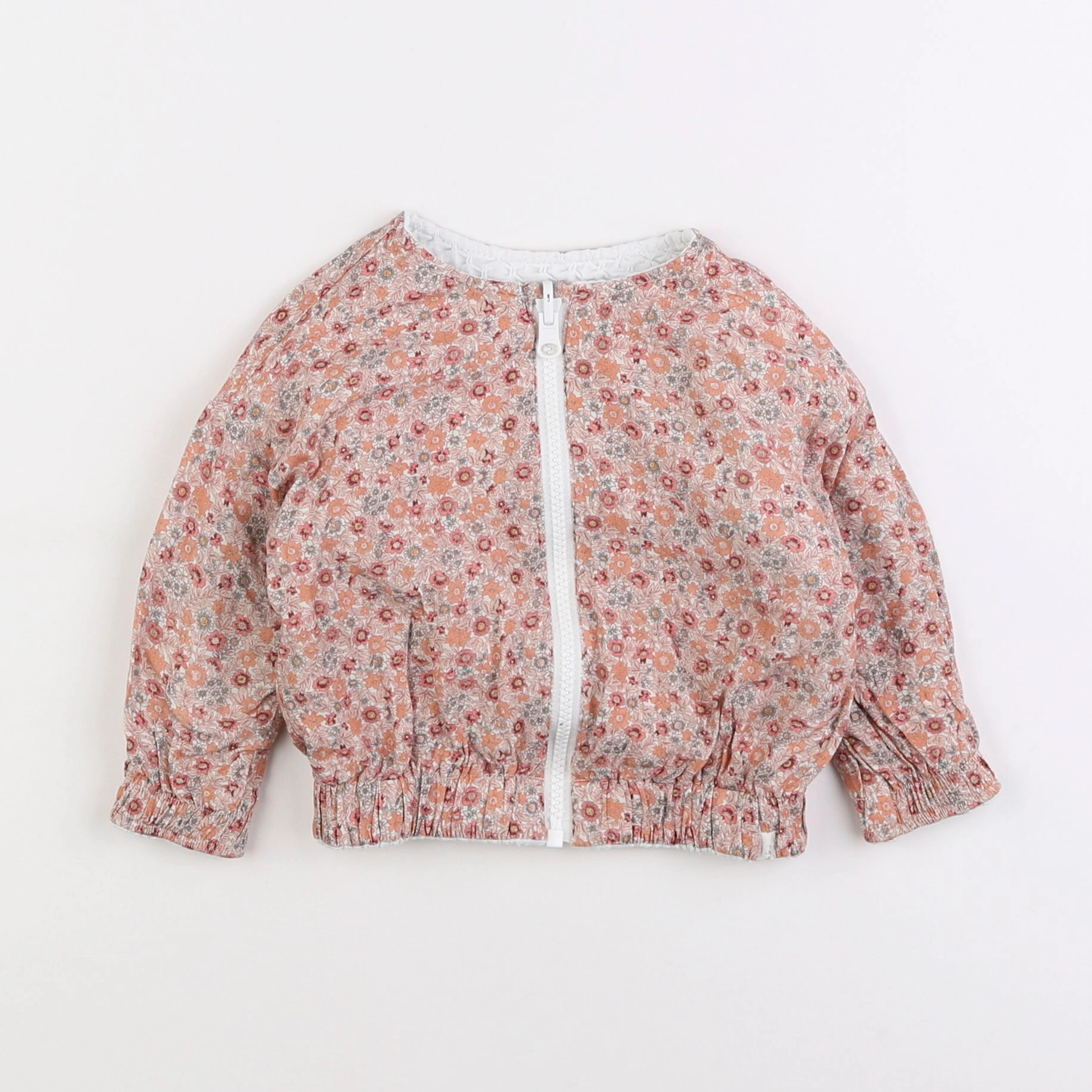 IKKS - veste réversible rose, blanc - 18 mois