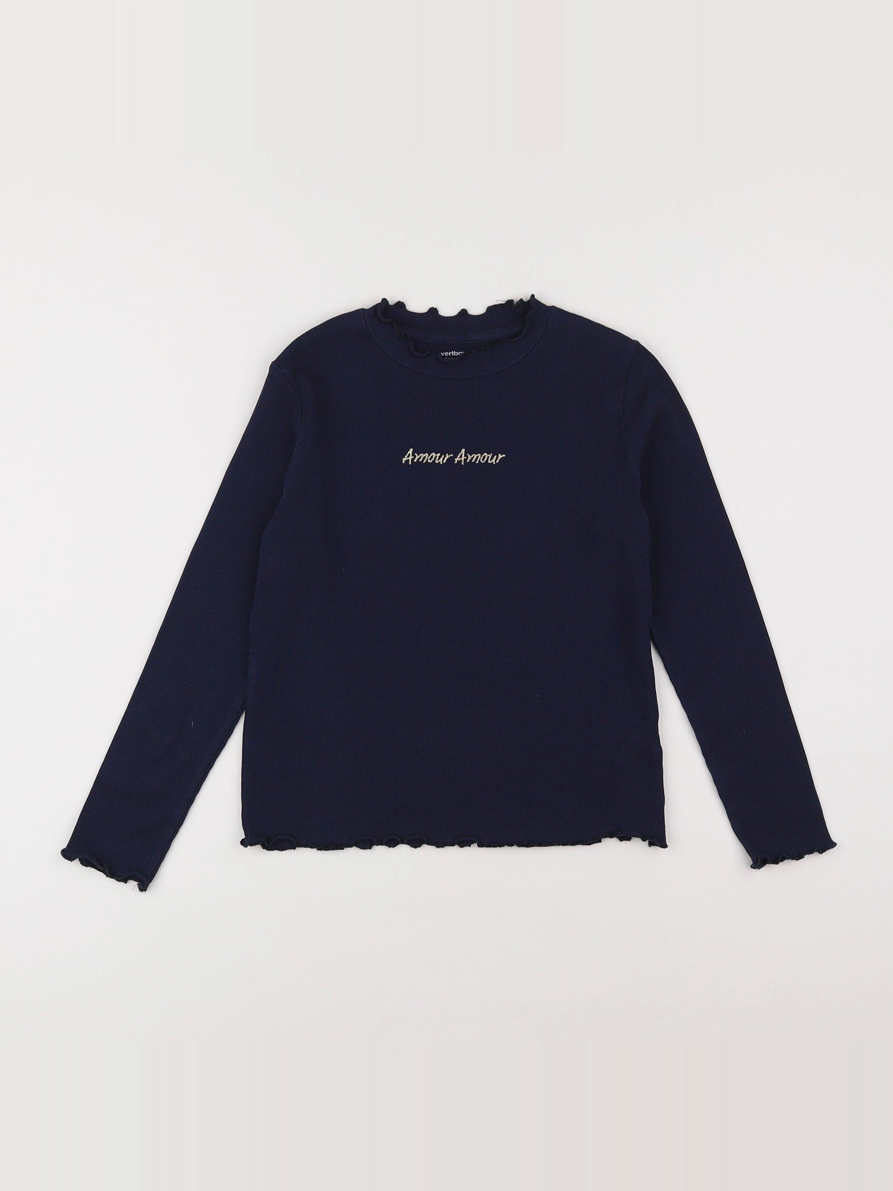 Vertbaudet - sous-pull bleu - 8 ans