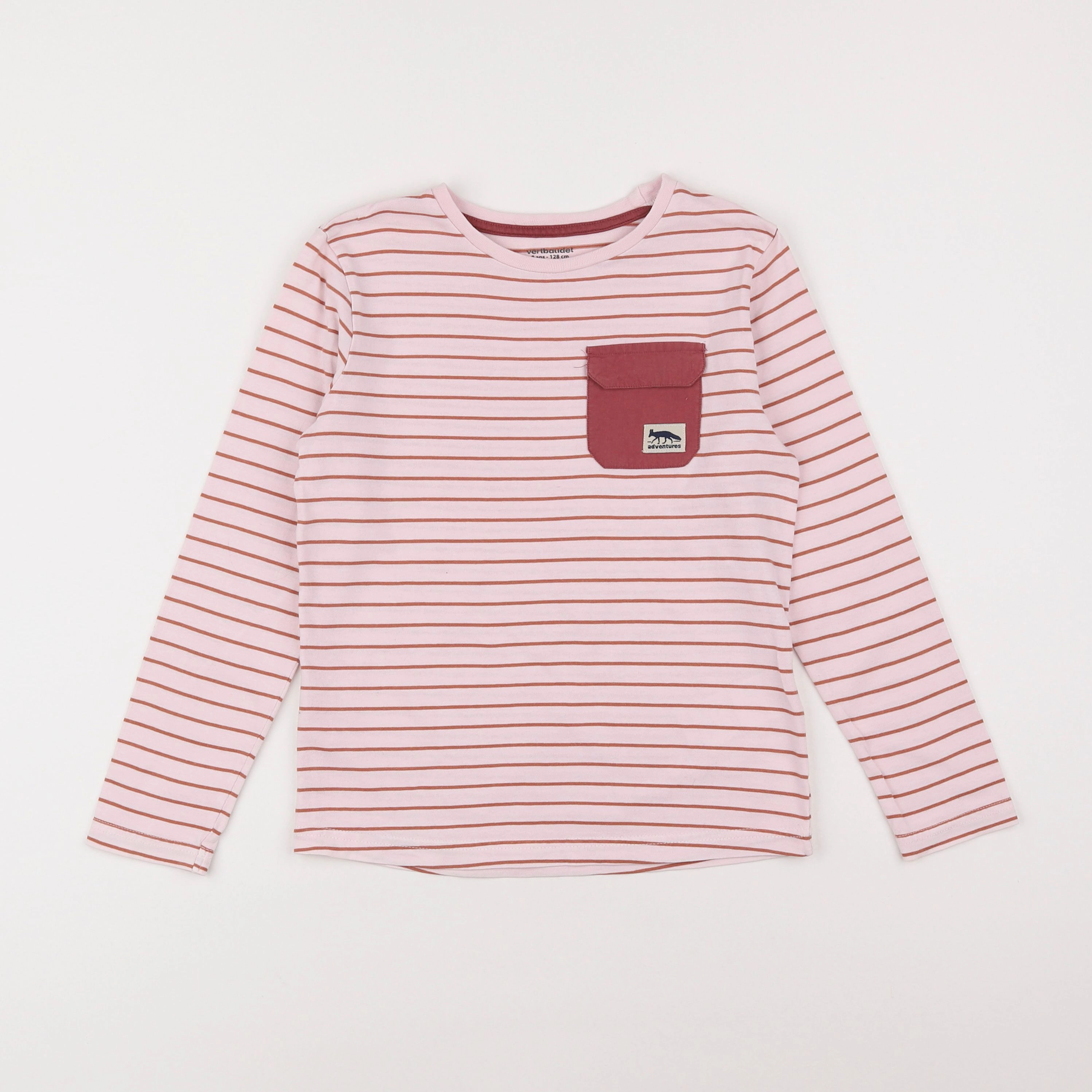 Vertbaudet - tee-shirt rose - 8 ans