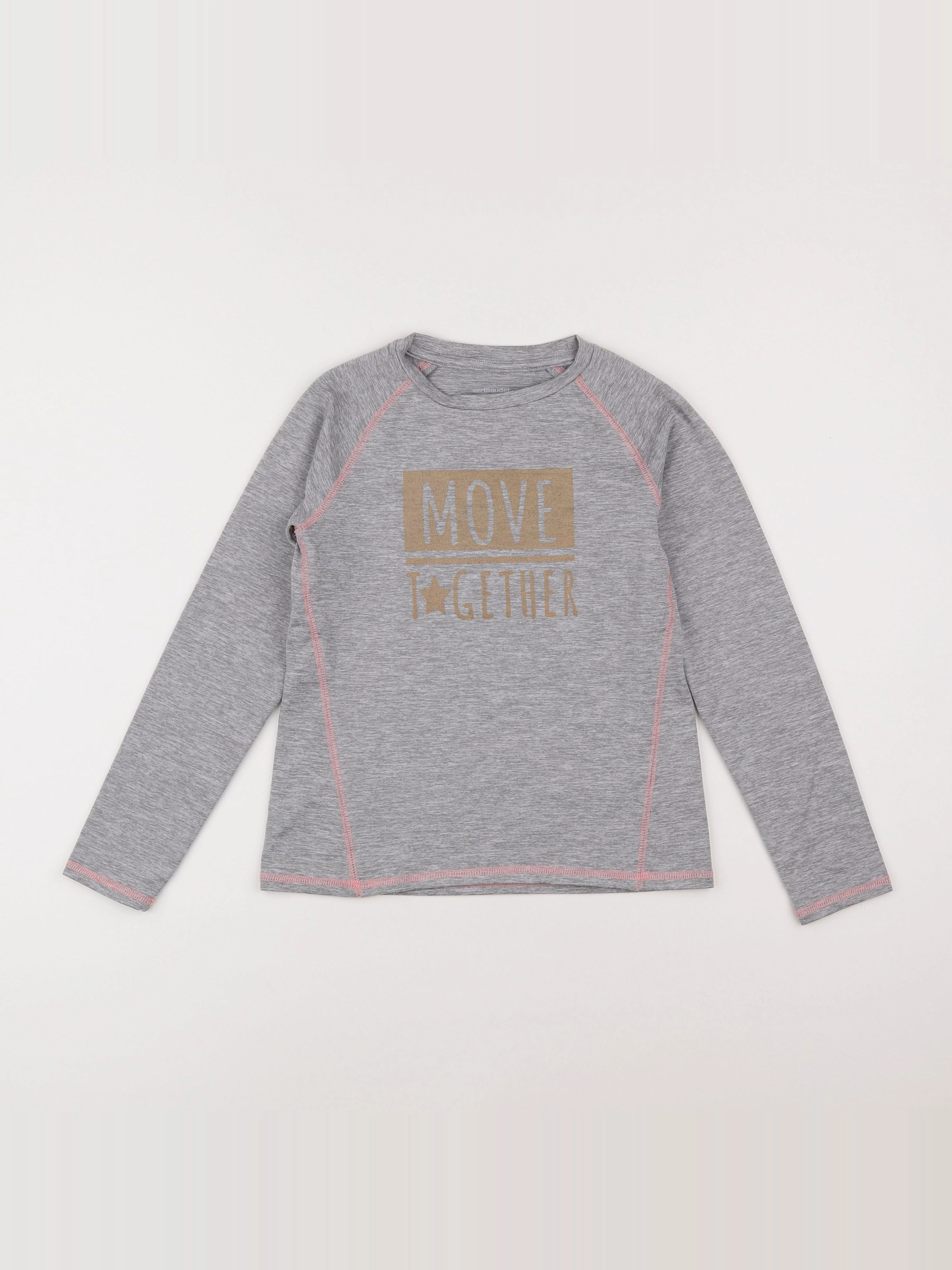 Vertbaudet - tee-shirt gris - 8 ans