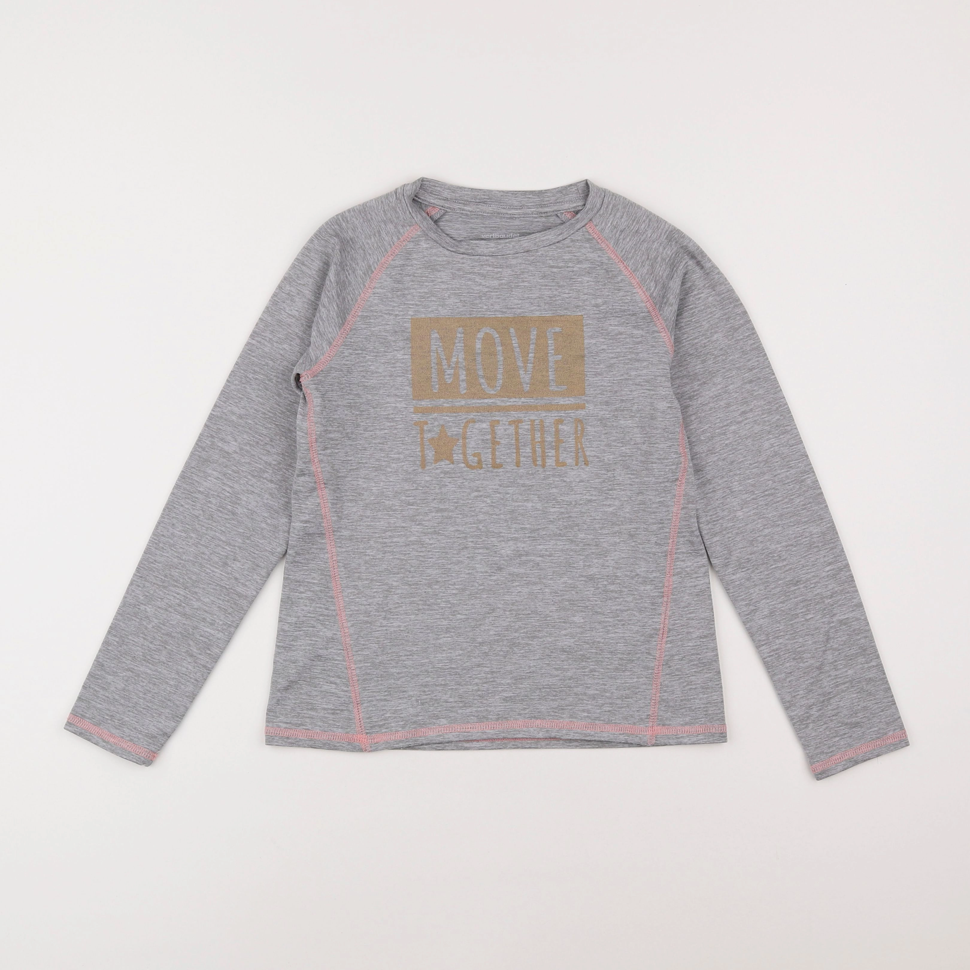Vertbaudet - tee-shirt gris - 8 ans