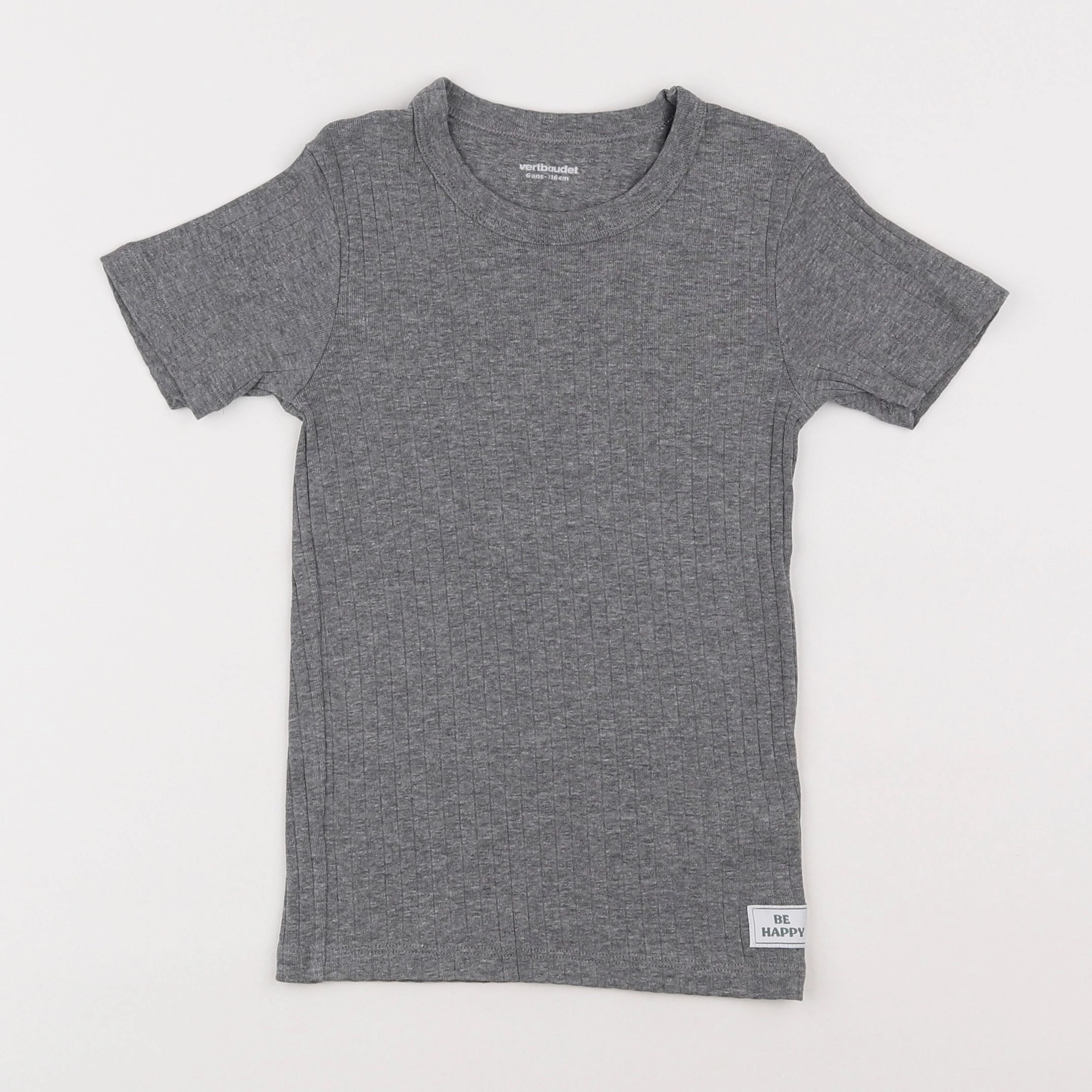 Vertbaudet - maillot de corps gris - 6 ans