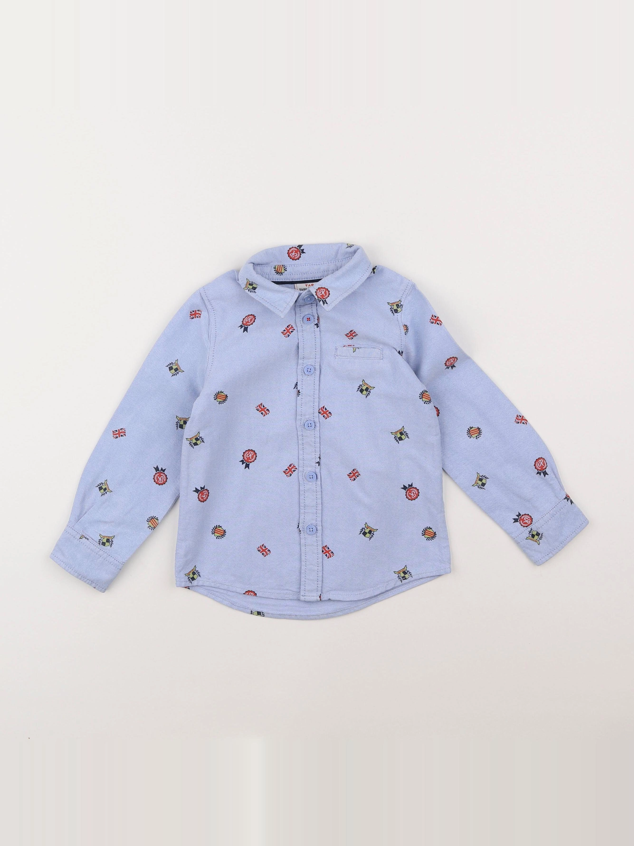 Tape à l'oeil - chemise bleu - 2 ans
