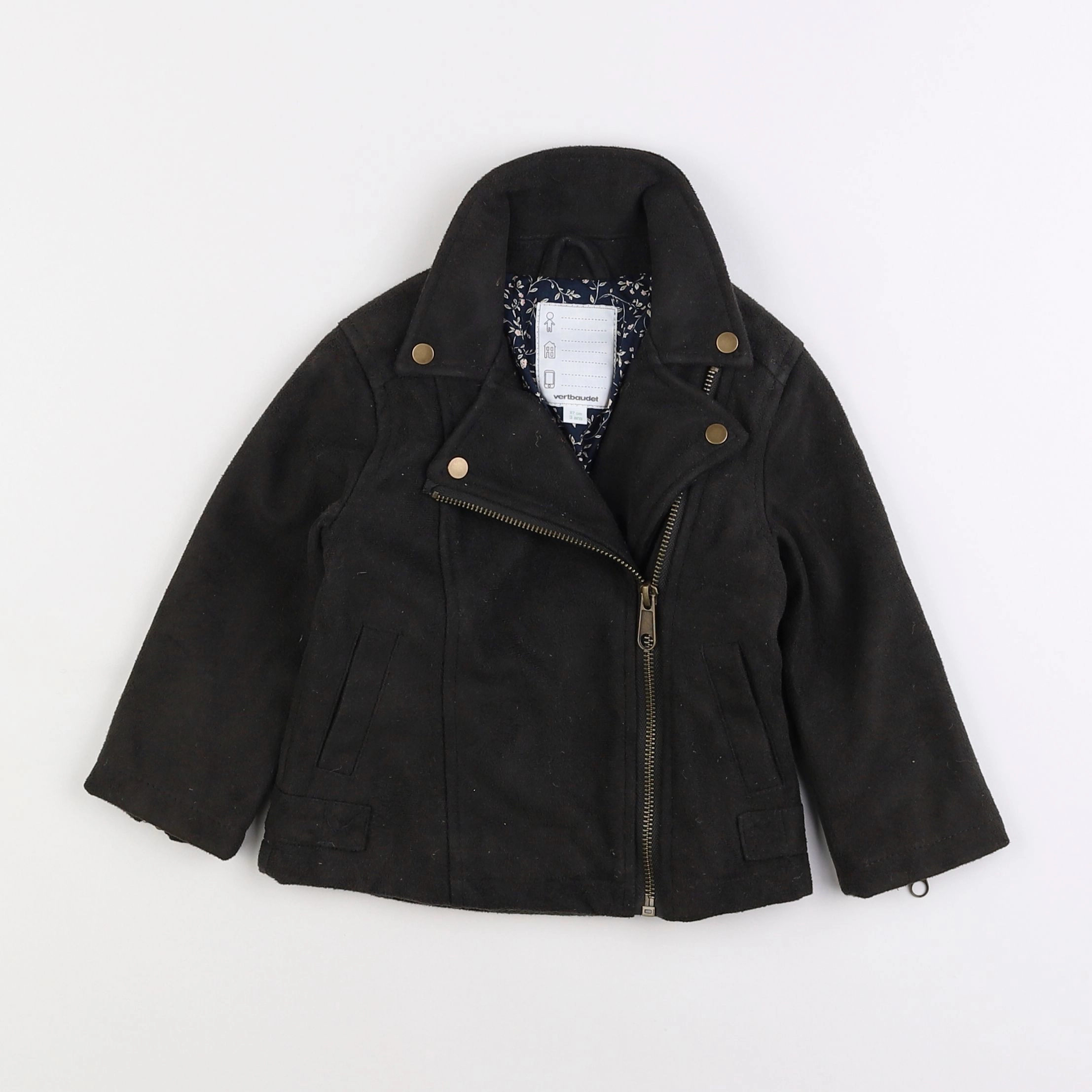 Vertbaudet - veste noir - 3 ans