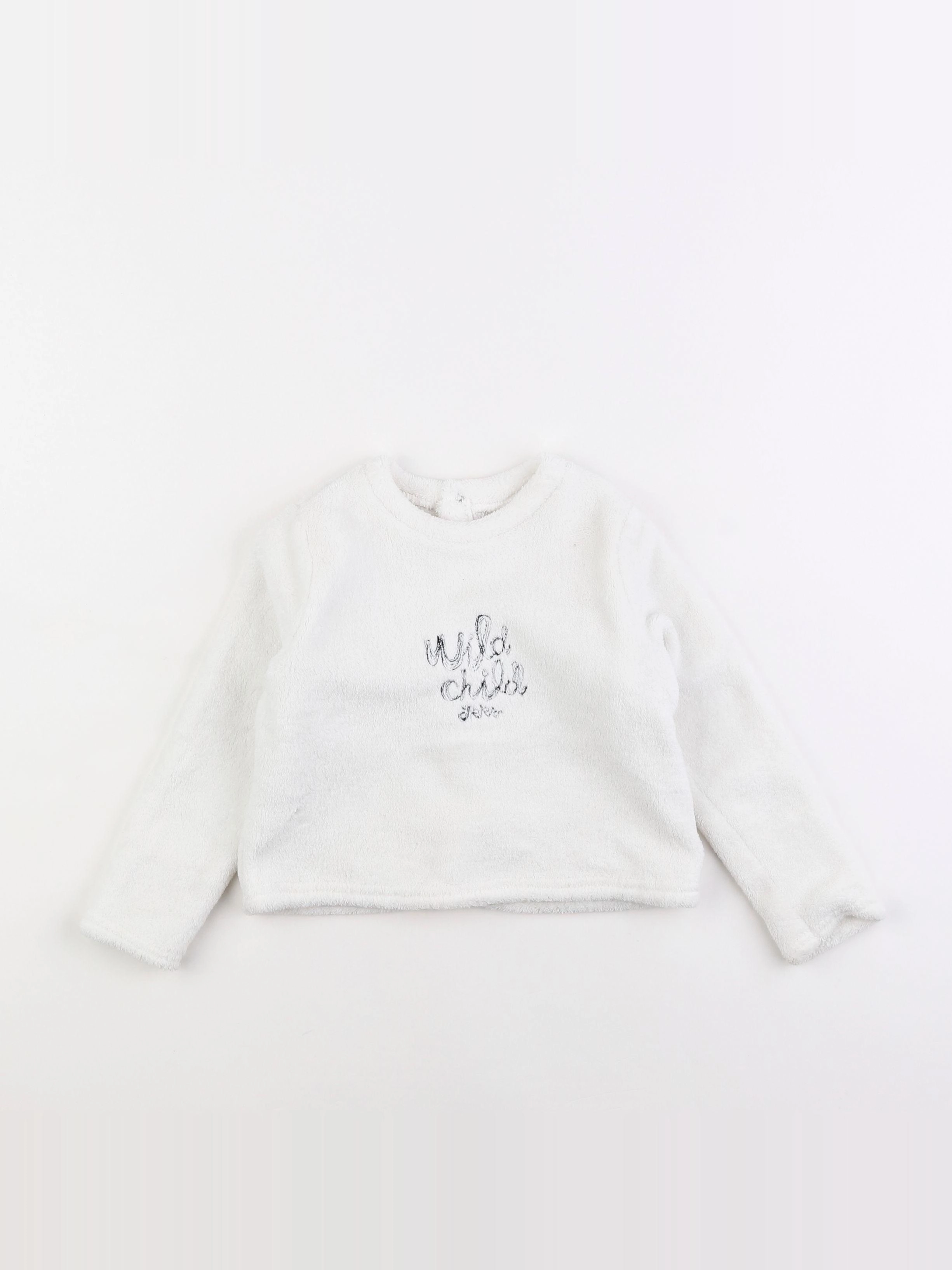IKKS - sweat blanc - 3 ans