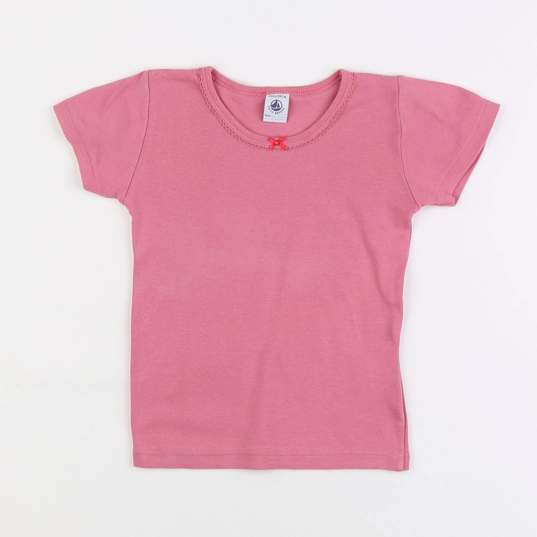 Petit Bateau - maillot de corps rose - 3 ans