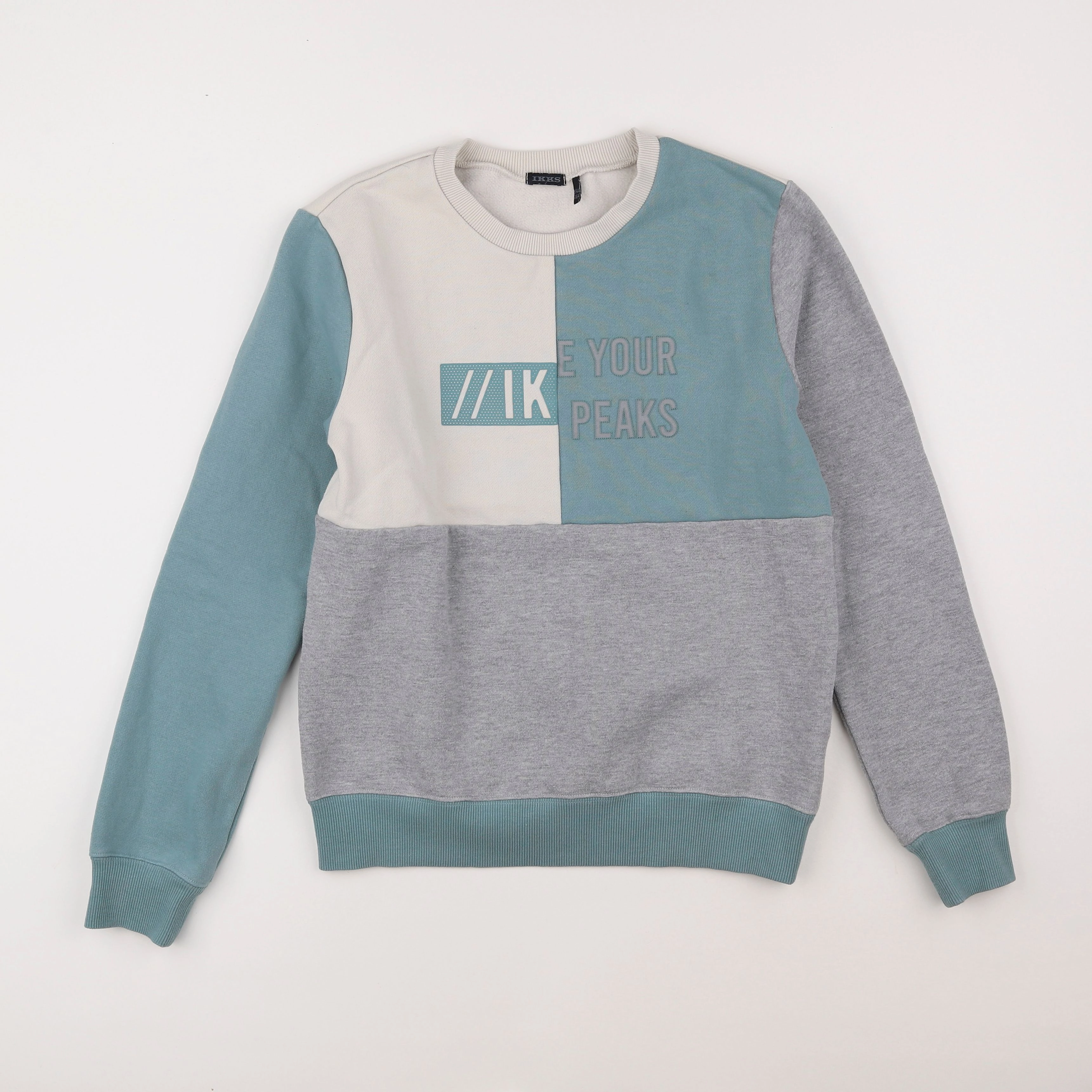 IKKS - sweat bleu - 14 ans