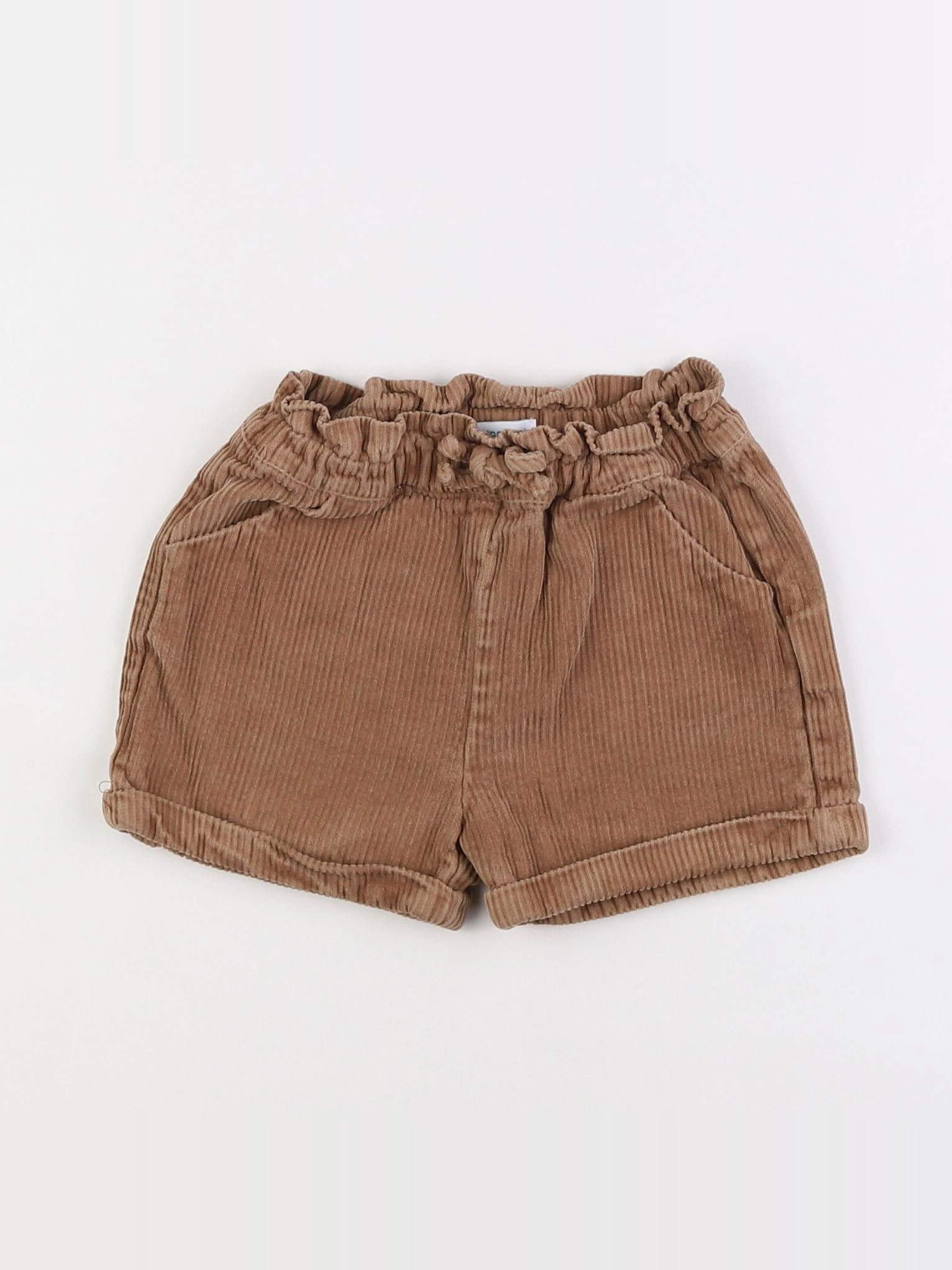Vertbaudet - short marron - 2 ans